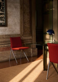 Kape IF7 Side Chair in Kvadrat/Sisu 0655 Fabric & Polished Aluminium for &T