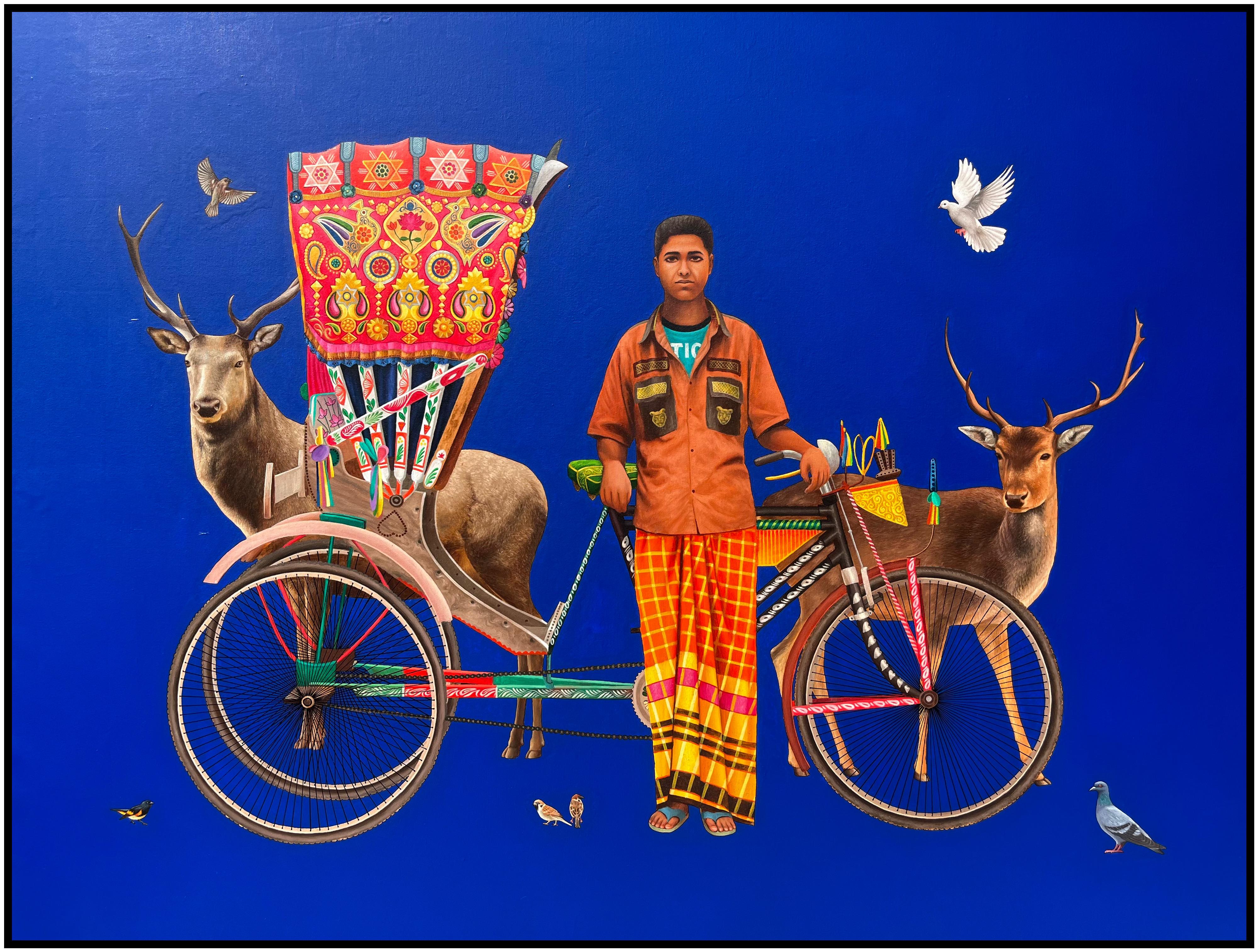 Figurative Painting de Kapil Anant - Increíble India, Acrílico y Óleo sobre Lienzo por Contemporary "En Stock"