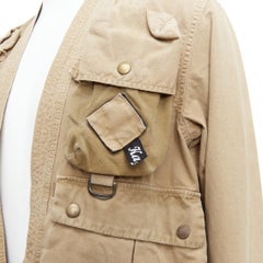 KAPITAL 2022 kimono beige à poches multiples en coton JP4 XL