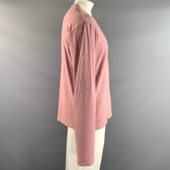 KAPITAL Size L Pink Cotton Crew Neck Pullover