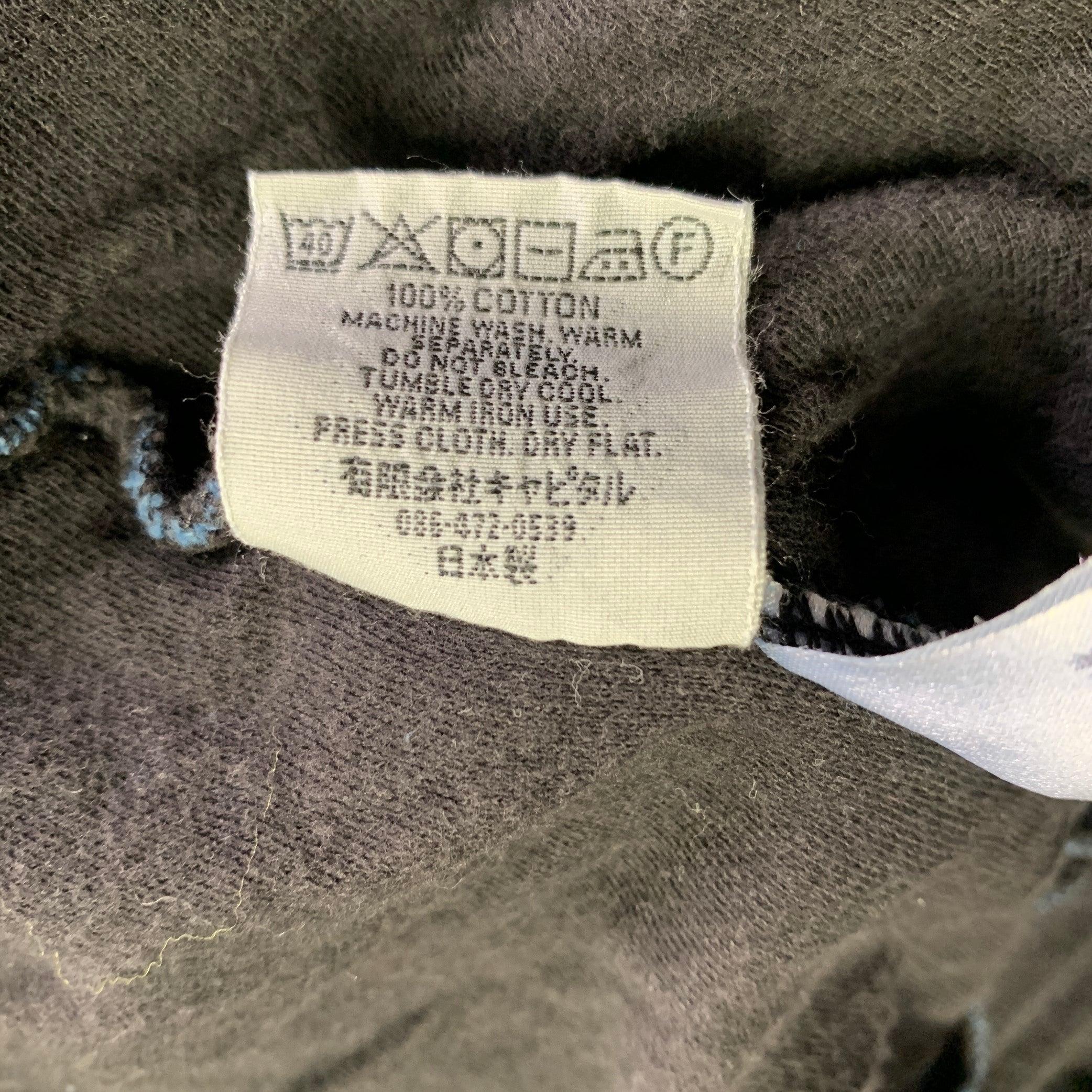 KAPITAL Size M Blue Black Triangle Cotton Two Pockets Jacket For Sale 3