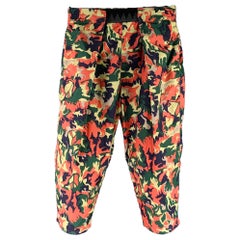 KAPITAL Größe M -Easy Beach Go- Mehrfarbige Camo Polyester- Casual-Hose