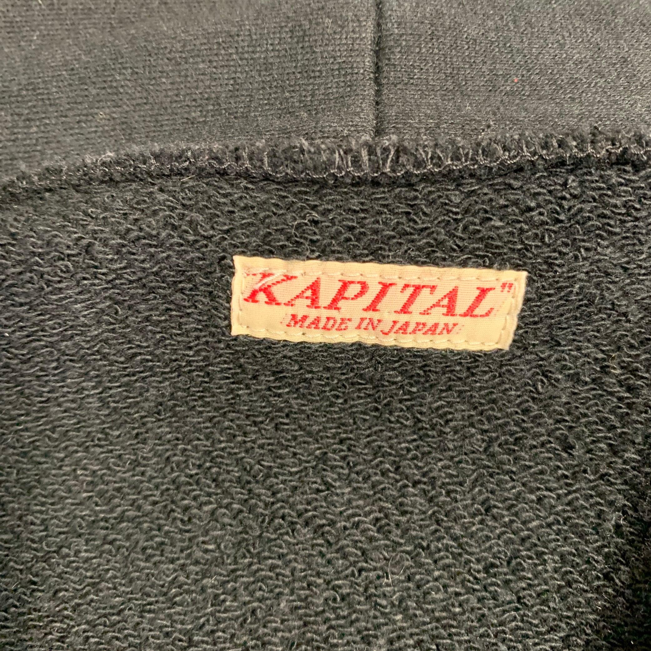 KAPITAL Size S Black Yellow Cotton Snaps Jacket 1