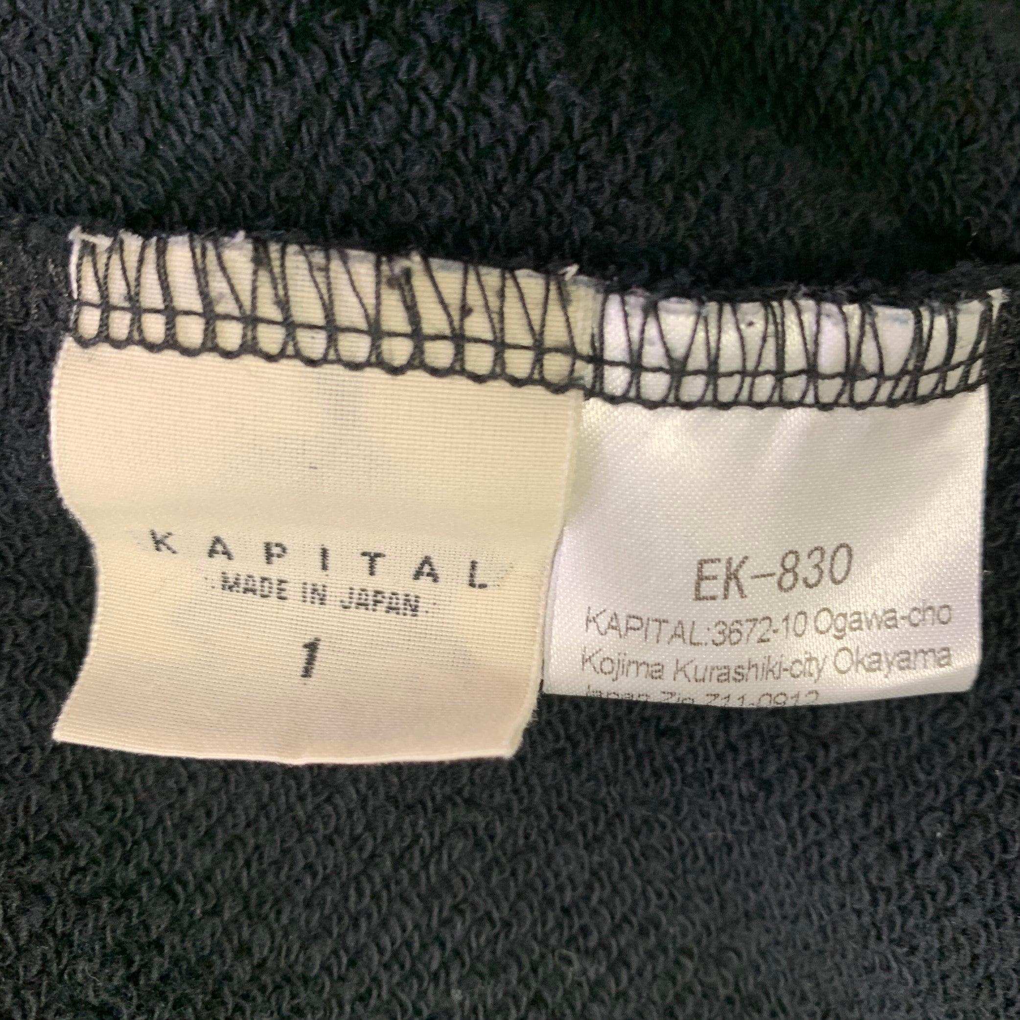 KAPITAL Size S Black Yellow Cotton Snaps Jacket 2