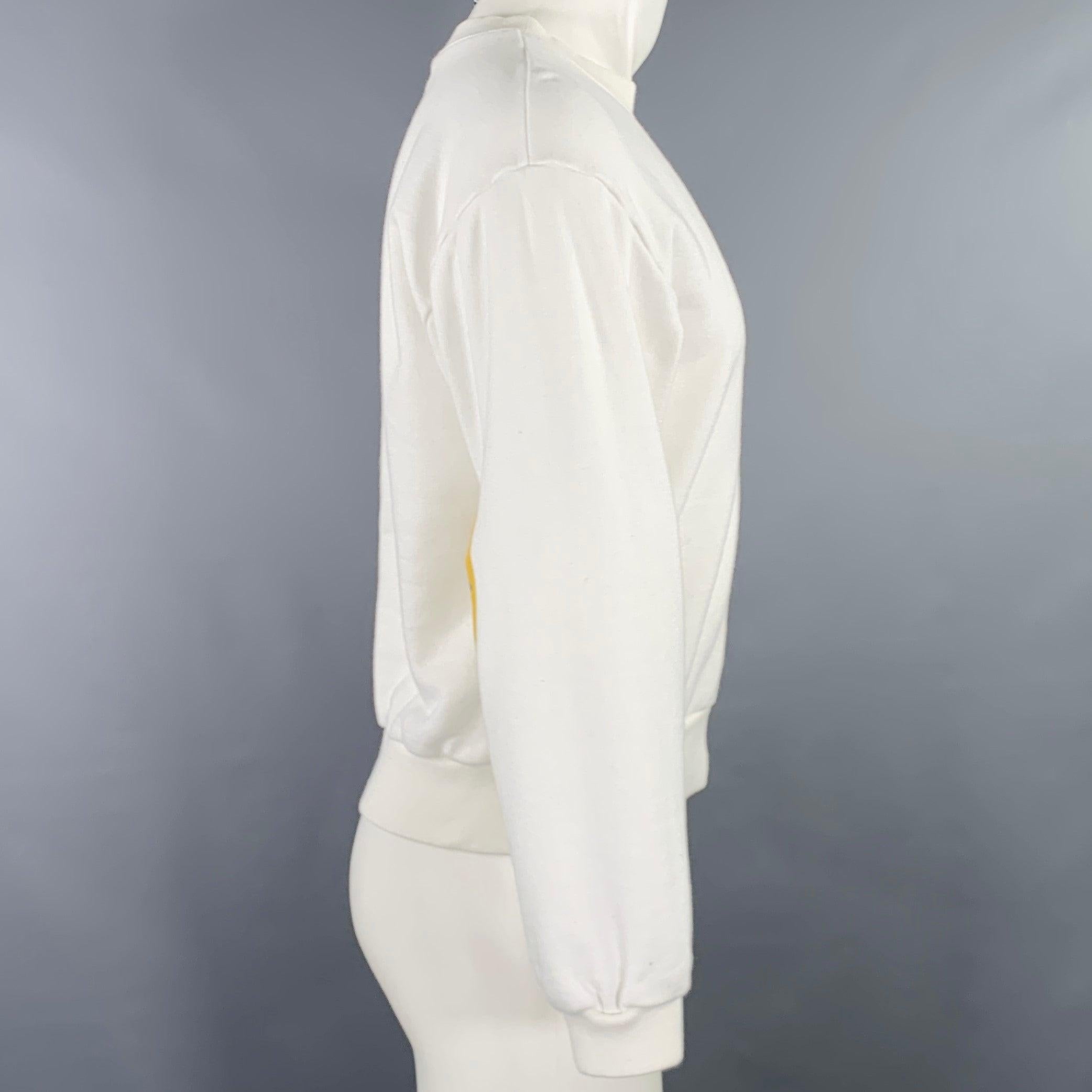 Felpa Kapital
in maglia di cotone bianco con stampa di 