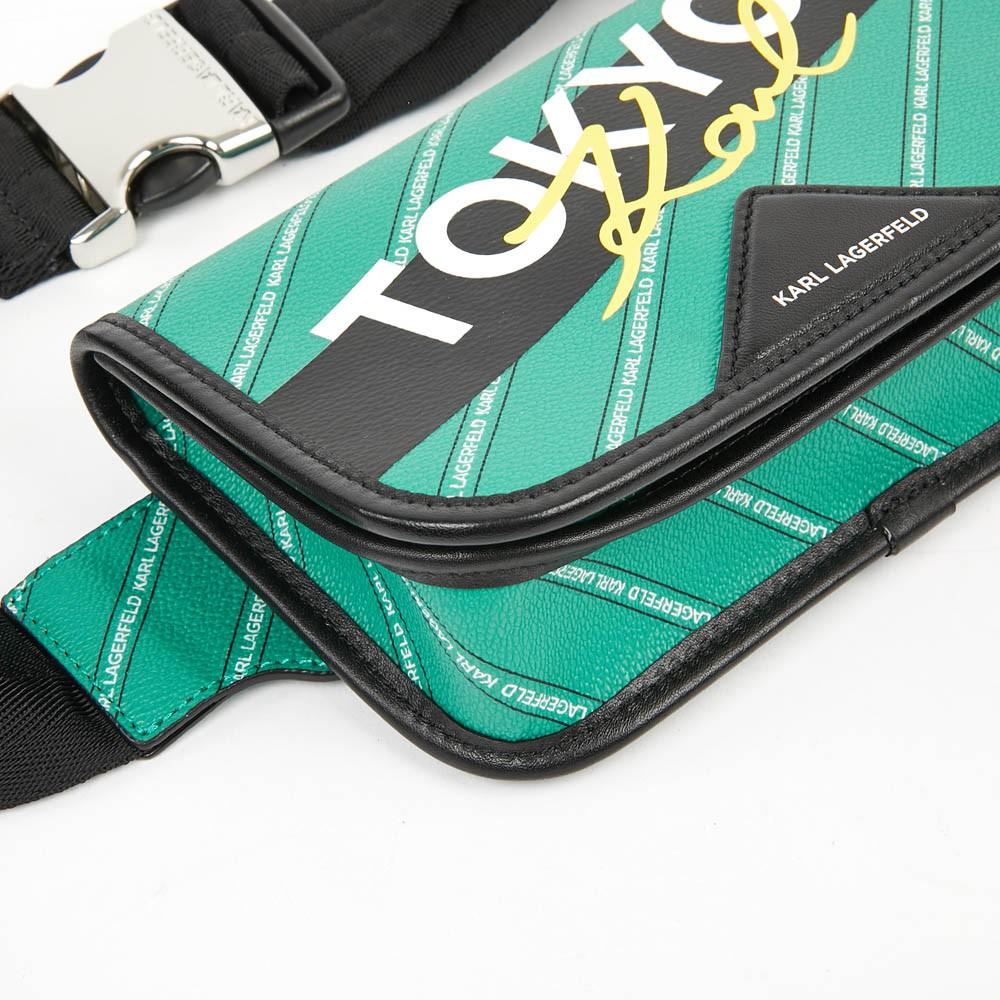 Kar Lagerfeld Tokyo Grüne Gürteltasche im Angebot 1