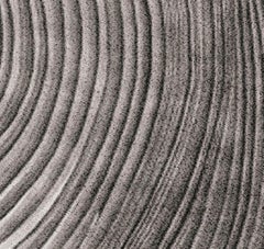 Kara Circular Hand-Tufted Tencel Rug II with Gray and Black