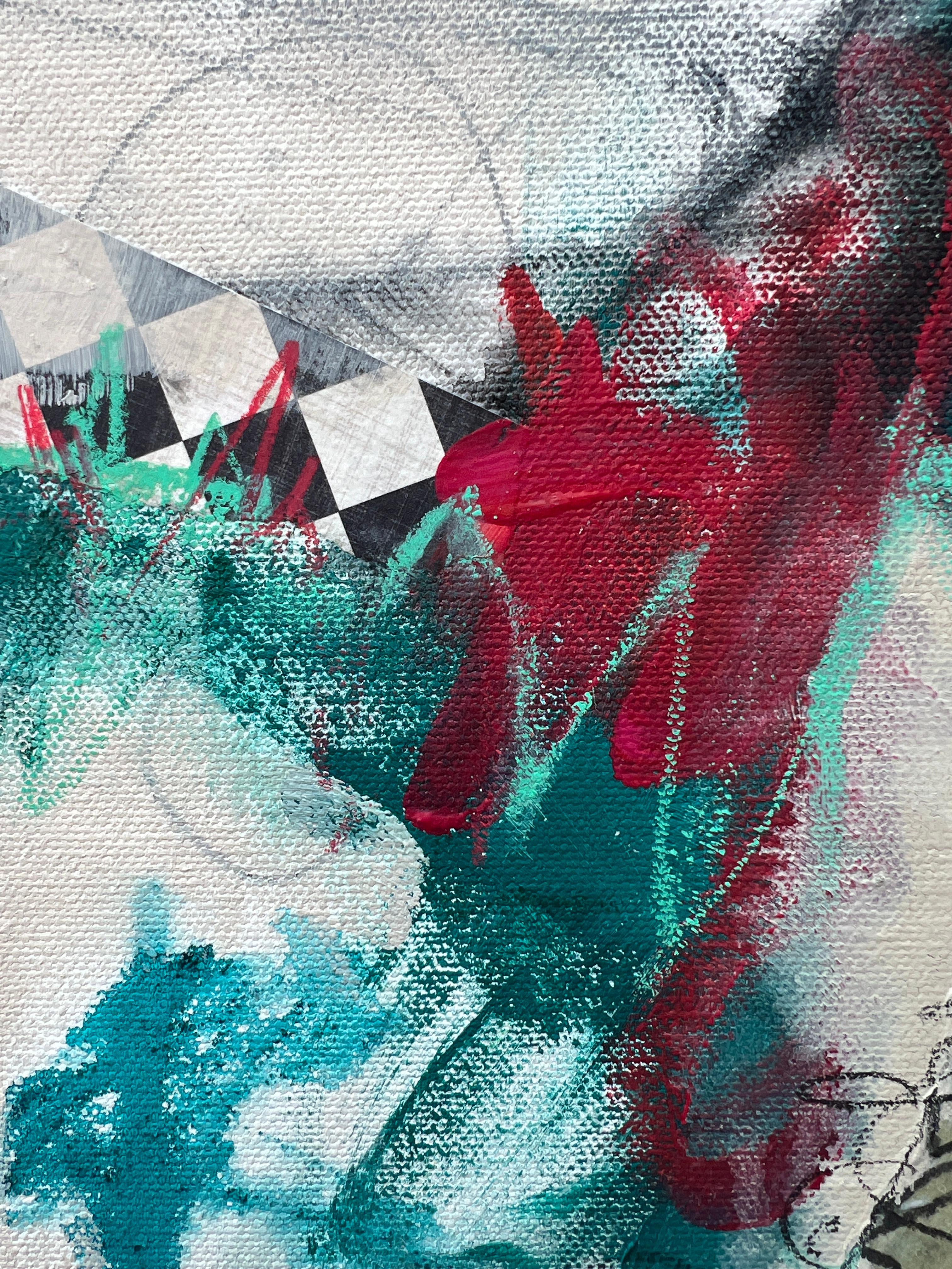 Un dipinto originale, fine art, espressionista astratto, 