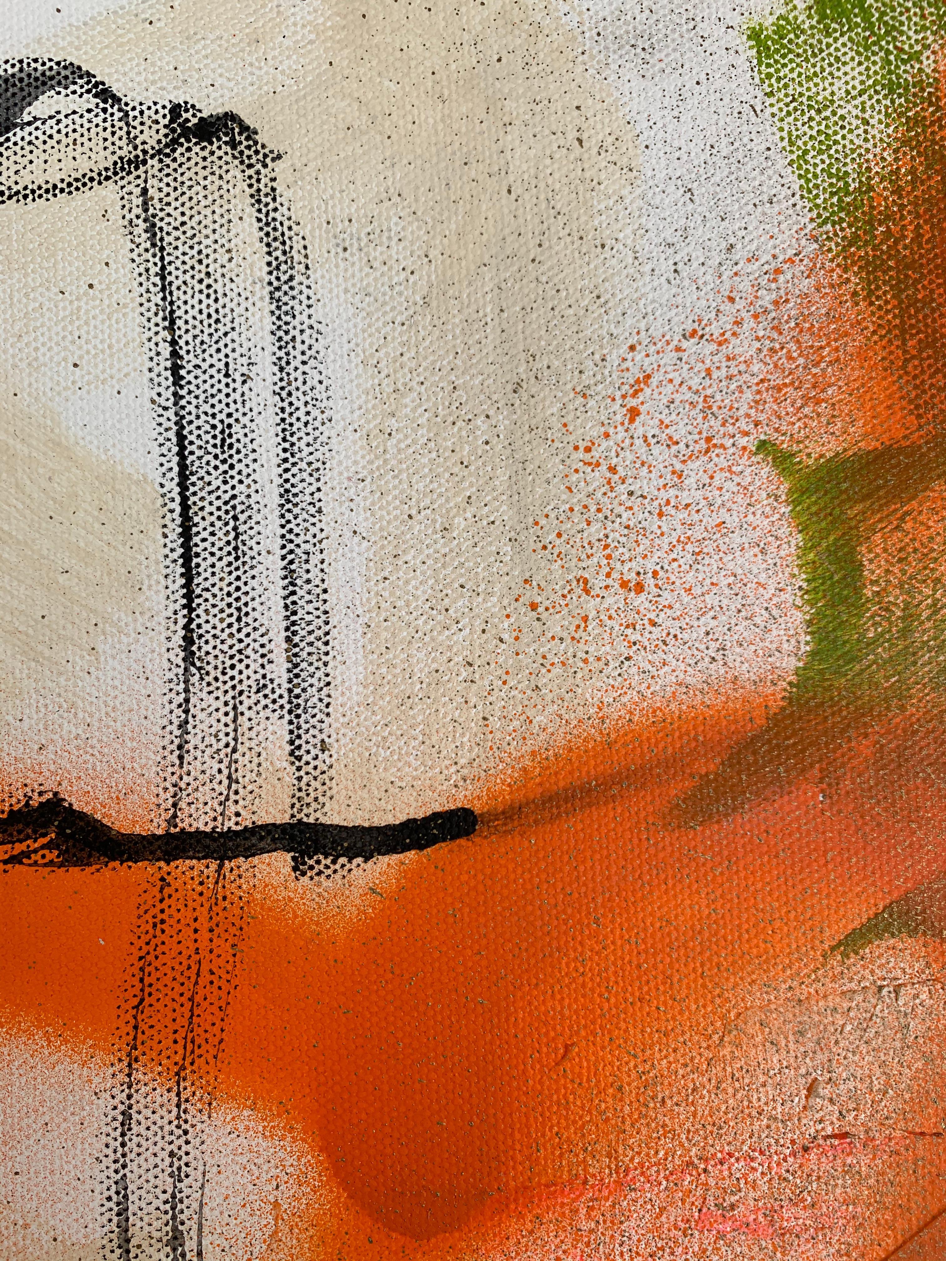 « Painting Play » - Peinture expressionniste abstraite sur supports mélangés 2020 en vente 3