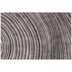 Kara Hand-Tufted Tencel Rug in Gray and Black