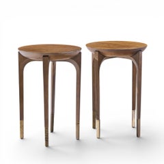 Kara Mann for Baker Milling Road Cradle End Tables - Pair