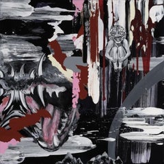 Barajar el Antropoceno, Pintura acrílica sobre lienzo de Kara Maria, 2014