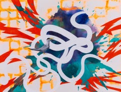 Charrán mínimo de California, pintura acrílica sobre papel de Kara Maria, 2023