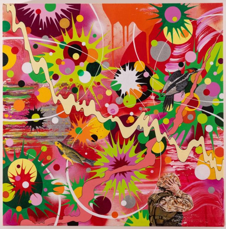 How to go Global (curruca de Bachman y pájaro carpintero de pico marfil, según Audubon), Pintura acrílica de Kara Maria, 2024

Más información:
Medio: Acrílico sobre lienzo
Dimensiones: 26 × 26 pulg.

Kara Maria produce pinturas y obras sobre papel