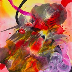 Scarafaggio a nove macchie, Pittura acrilica di Kara Maria, 2023