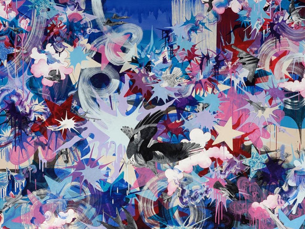 El patrón es la madre de la memoria, pintura acrílica sobre lienzo de Kara Maria, 2005

Más información:
Medio: Acrílico sobre lienzo
Dimensiones: 152,4 × 203,2 cm (60 × 80 pulg.)

Kara Maria produce pinturas y obras sobre papel que reflexionan