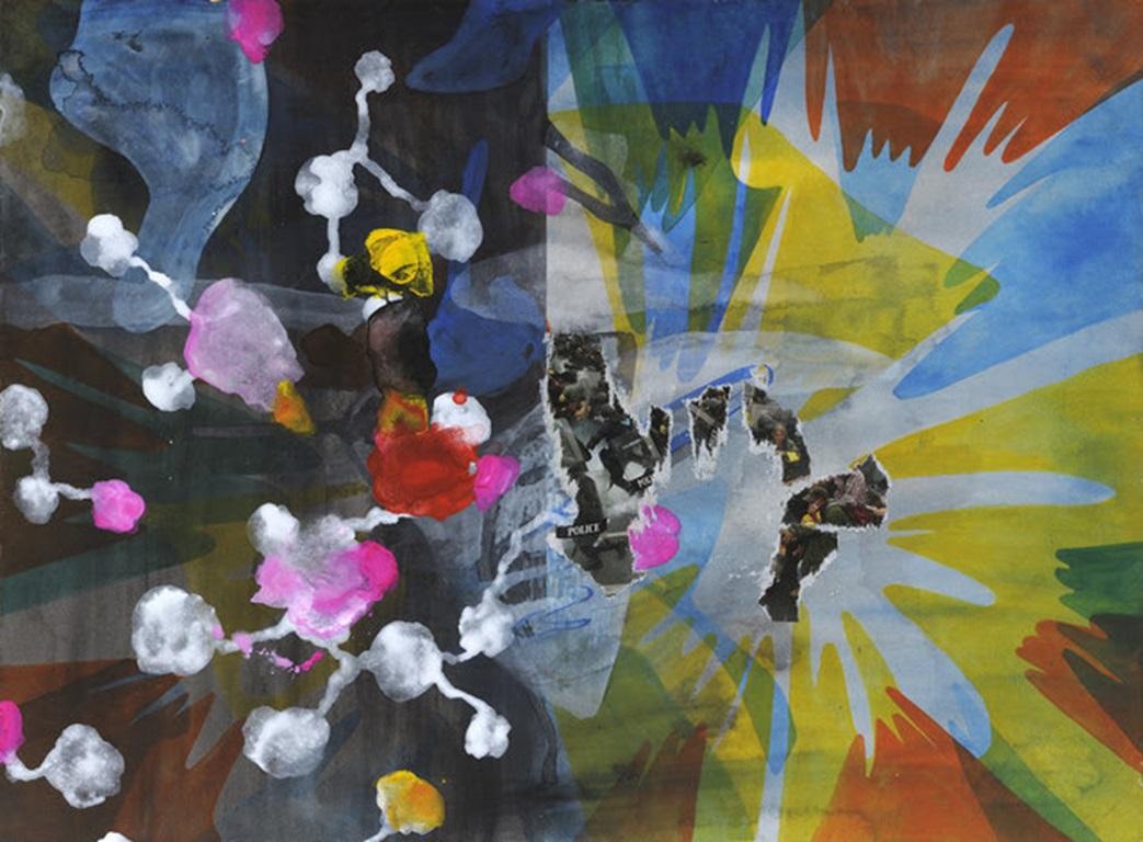 Motín, acrílico y collage sobre papel de Kara Maria, 2014

Más información:
Técnica: Acrílico, gouache y collage sobre papel
Dimensiones: 22,9 × 30,5 cm (9 × 12 pulg.)

Kara Maria produce pinturas y obras sobre papel que reflexionan sobre temas