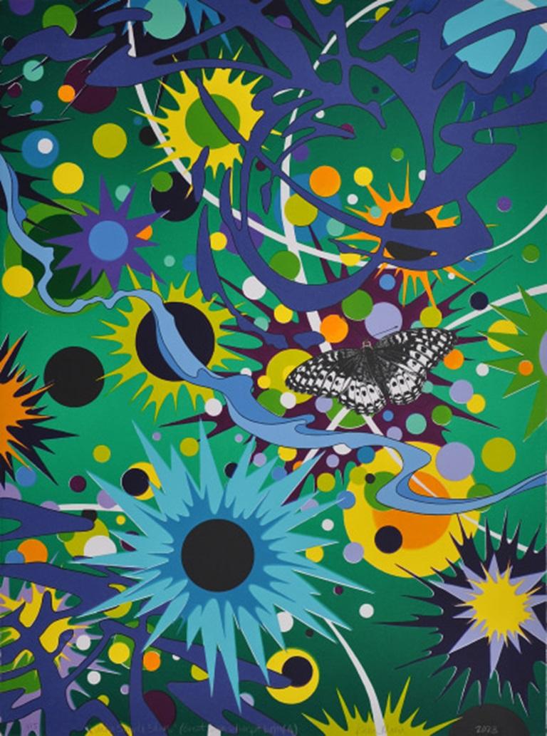 Under Simple Stars (farfalla Great Basin silverspot), litografia di Kara Maria, 2023

Informazioni aggiuntive:
Medio: Litografia a colori
Dimensioni: 30 × 22 pollici
Edizioni AP3/5, AP4/5, AP5/5 di 15 + 5AP

Kara Maria produce dipinti e lavori su