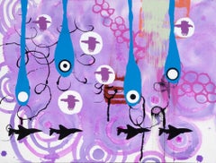 Involvement n°1, peinture acrylique sur papier de Kara Maria, 2003