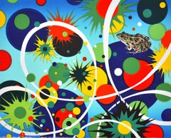 "Dentro il cielo blu (rana leopardo settentrionale)"