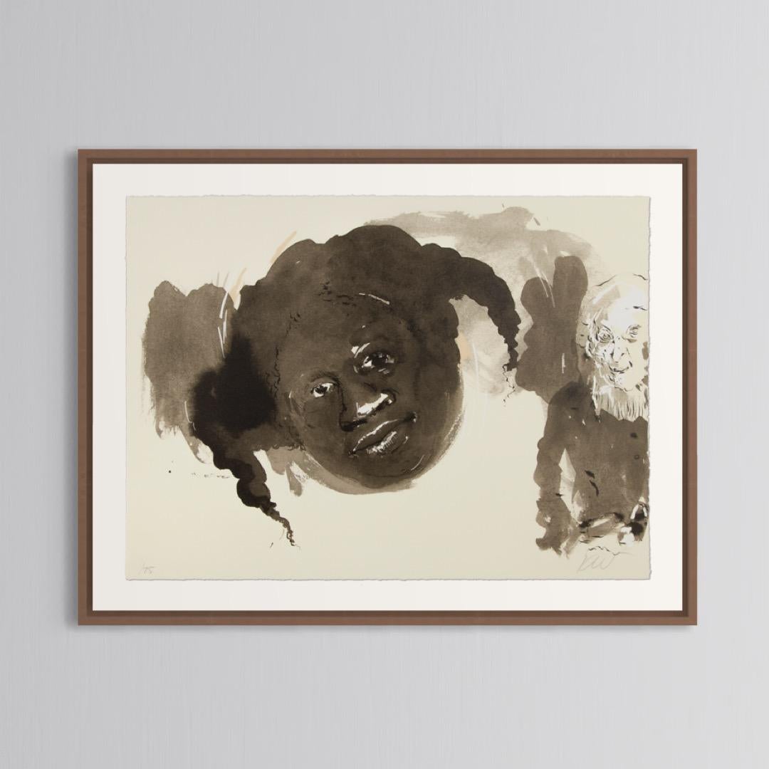 Kara Walker (b 1969)
Untitled (from "The Gross Clinician Presents: Pater Gravidam")
Medium: Photolithograph, on Rives BFK paper
Dimensions: 27.5 x 38.1 cm
Edition of 75: Hand-signed and numbered
Condition: Mint