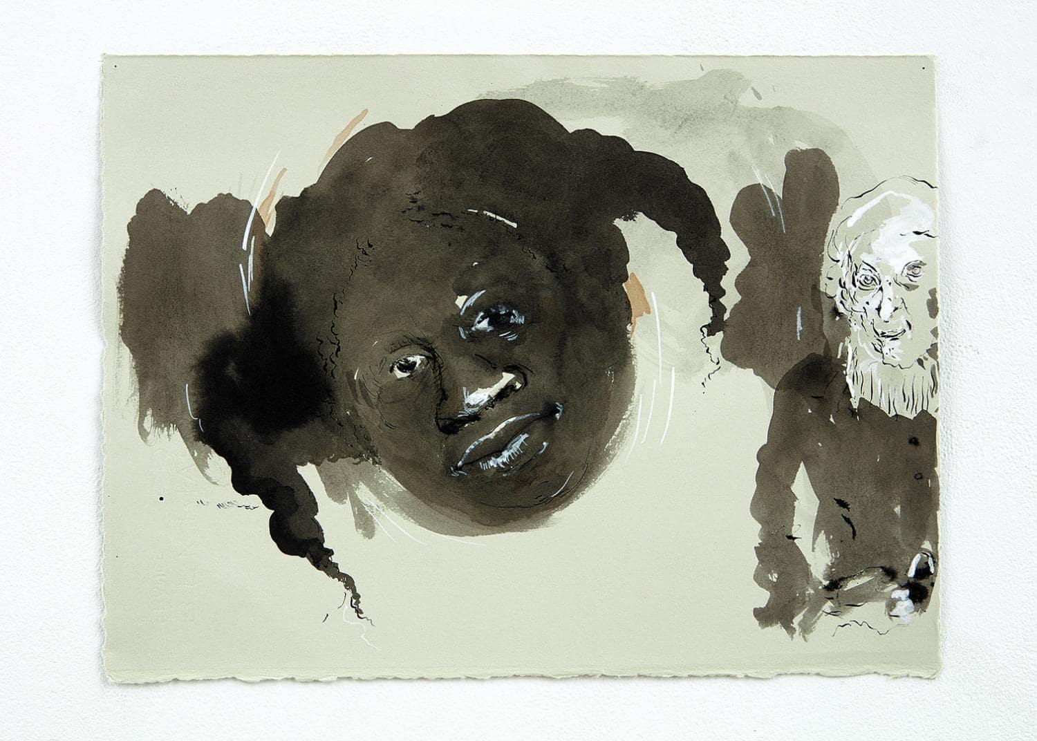 Untitled, 2018
Kara Walker

Photolithograph, on Rives BFK paper
Signed and numbered from the edition of 75
From 'The Gross Clinician Presents: Pater Gravidam'
Sheet: 27.5 × 38.1 cm (33 × 45.7)