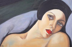 Kara Wilson after Tamara de Lempicka - 20th Century Oil