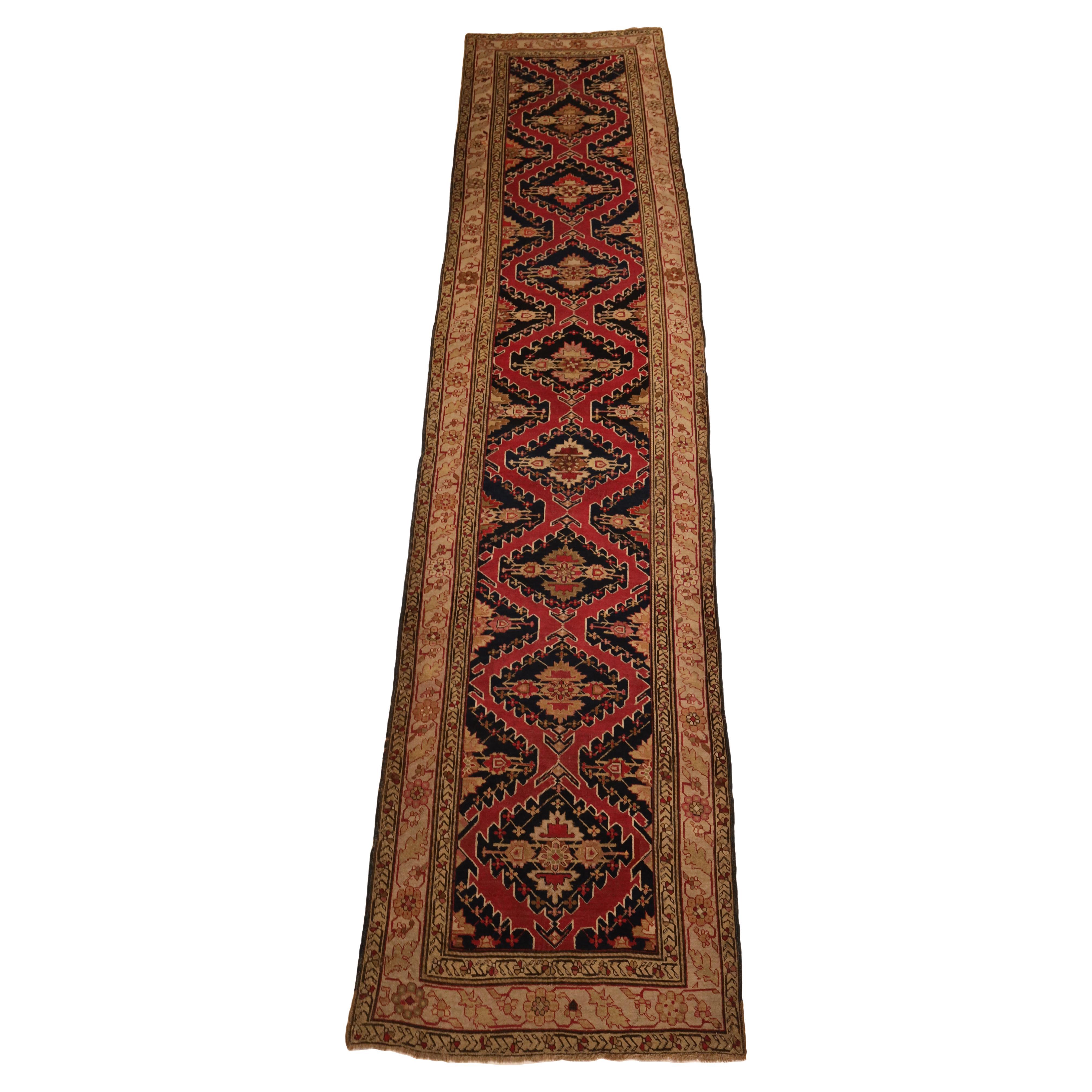 Karabagh Antique Runner - 3'5" x 15'4" For Sale