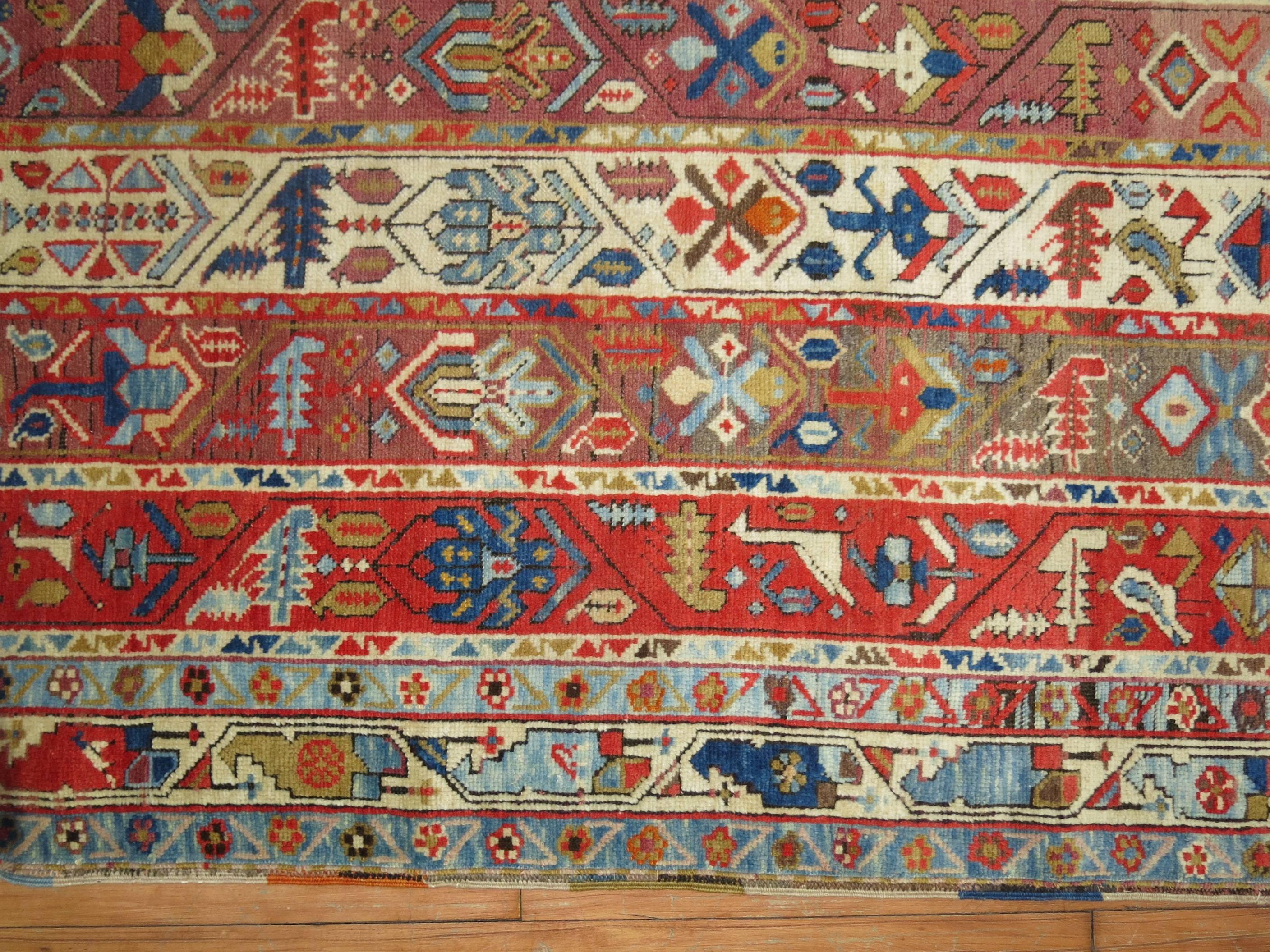 Zabihi Collection Karabagh Caucasian Rug For Sale 4