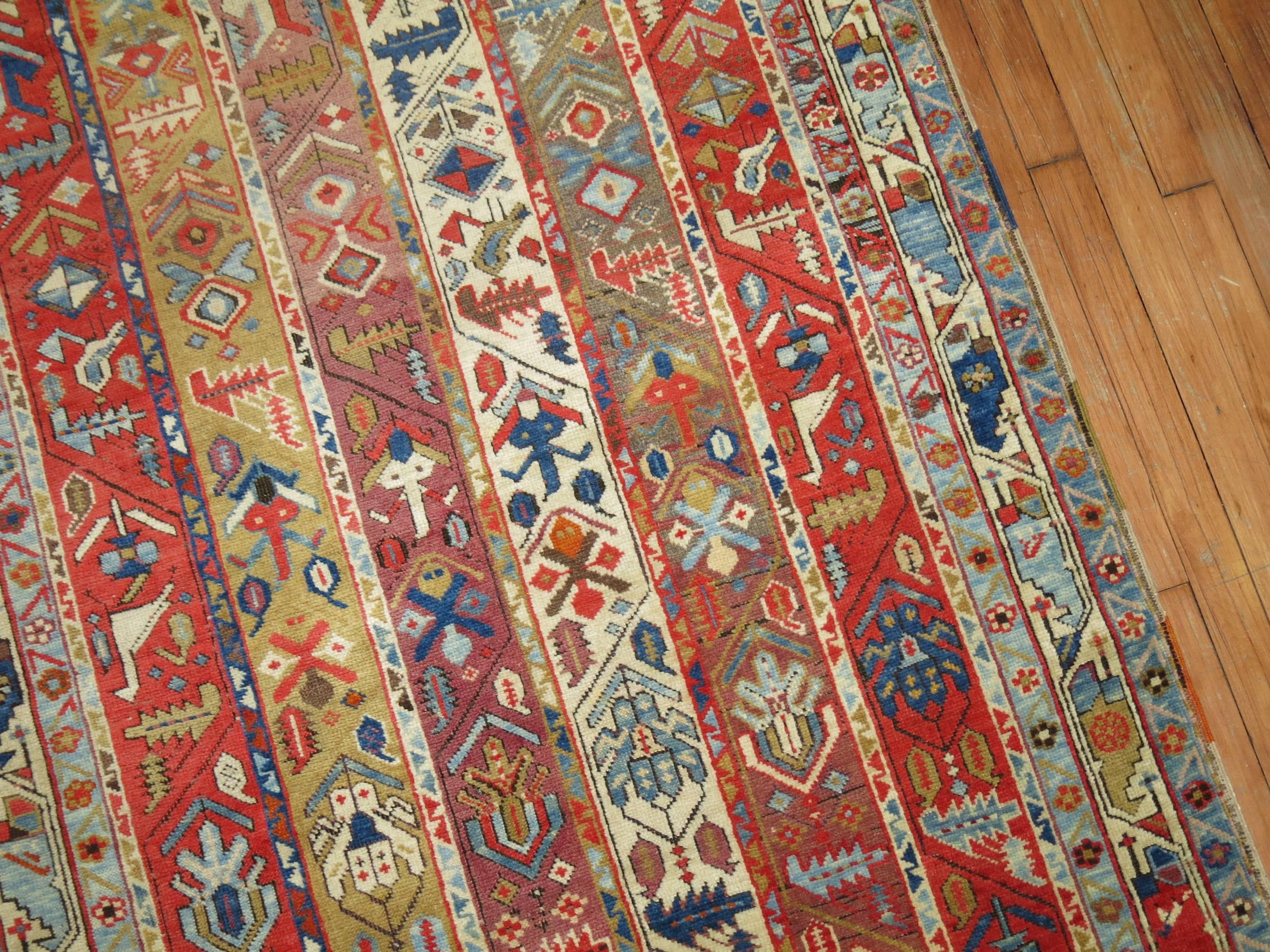 Zabihi Collection Karabagh Caucasian Rug For Sale 2