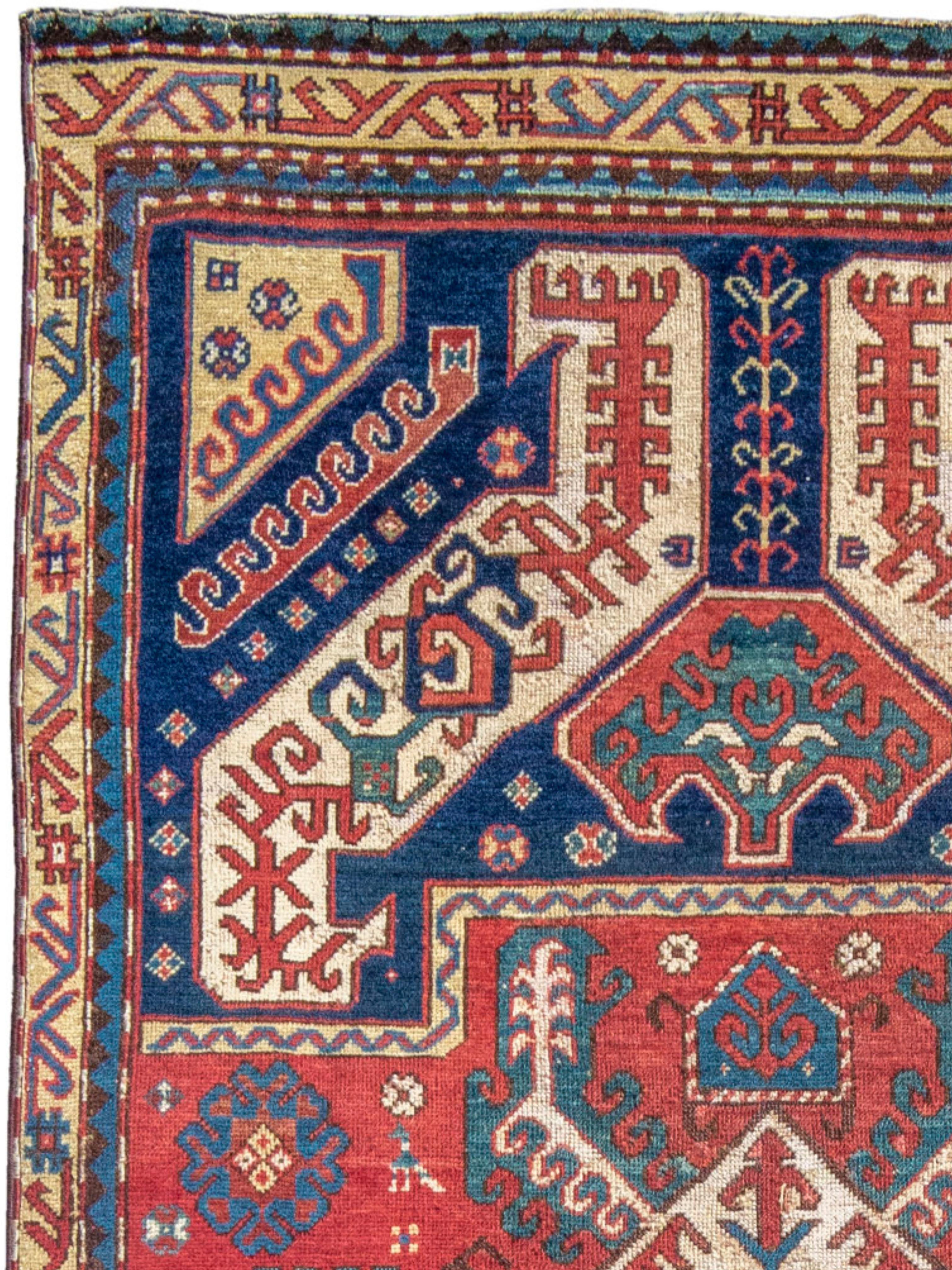 Alfombra de Karabagh, principios del siglo XIX Anudado a mano en venta