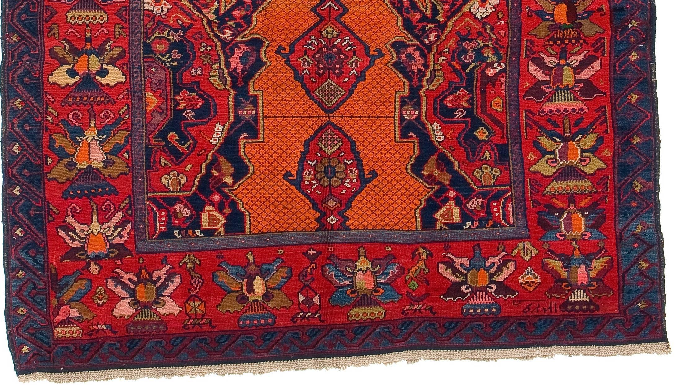 Hand-Knotted Karabagh Rug For Sale