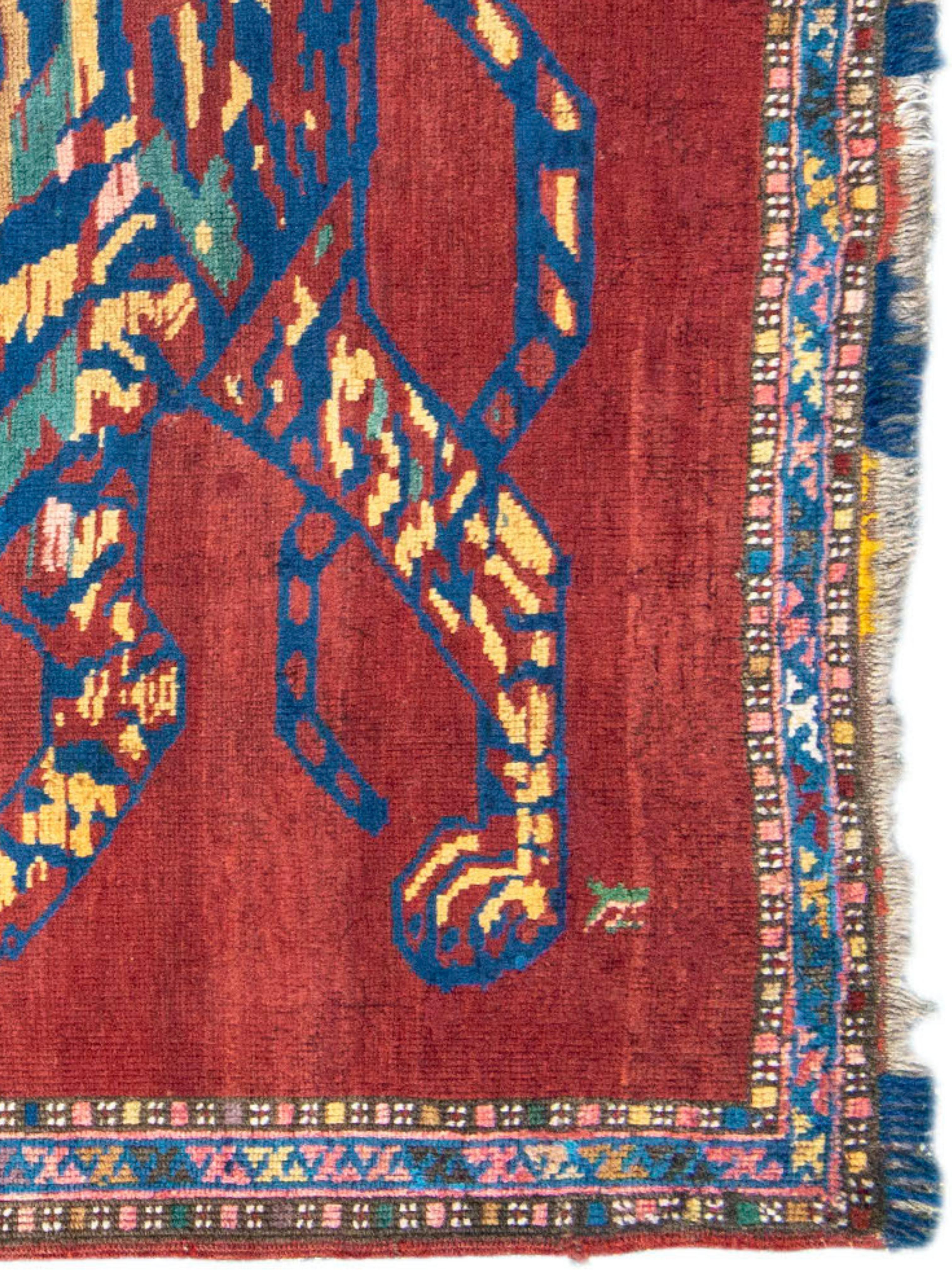 Karabagh Tiger-Teppich, 20. Jahrhundert (Handgeknüpft) im Angebot