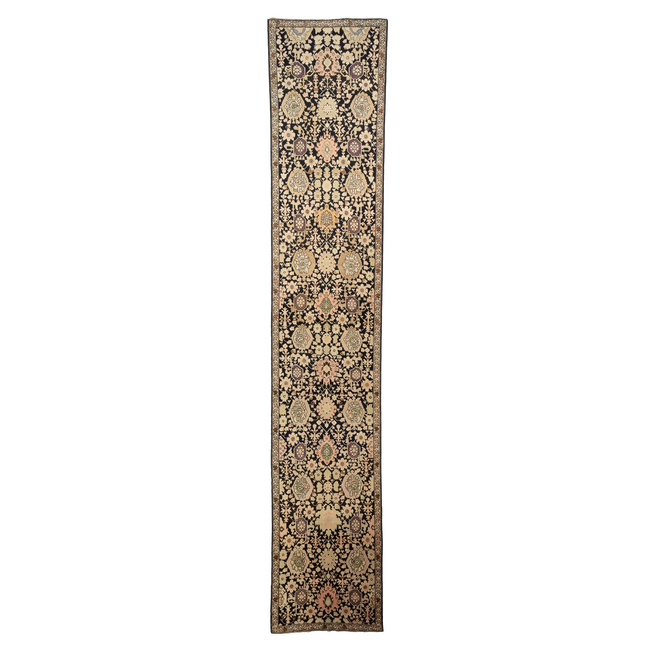 Karabakh 'Qarabağ' Antique Runner Corridor Size Carpet, ca. 1900 For Sale
