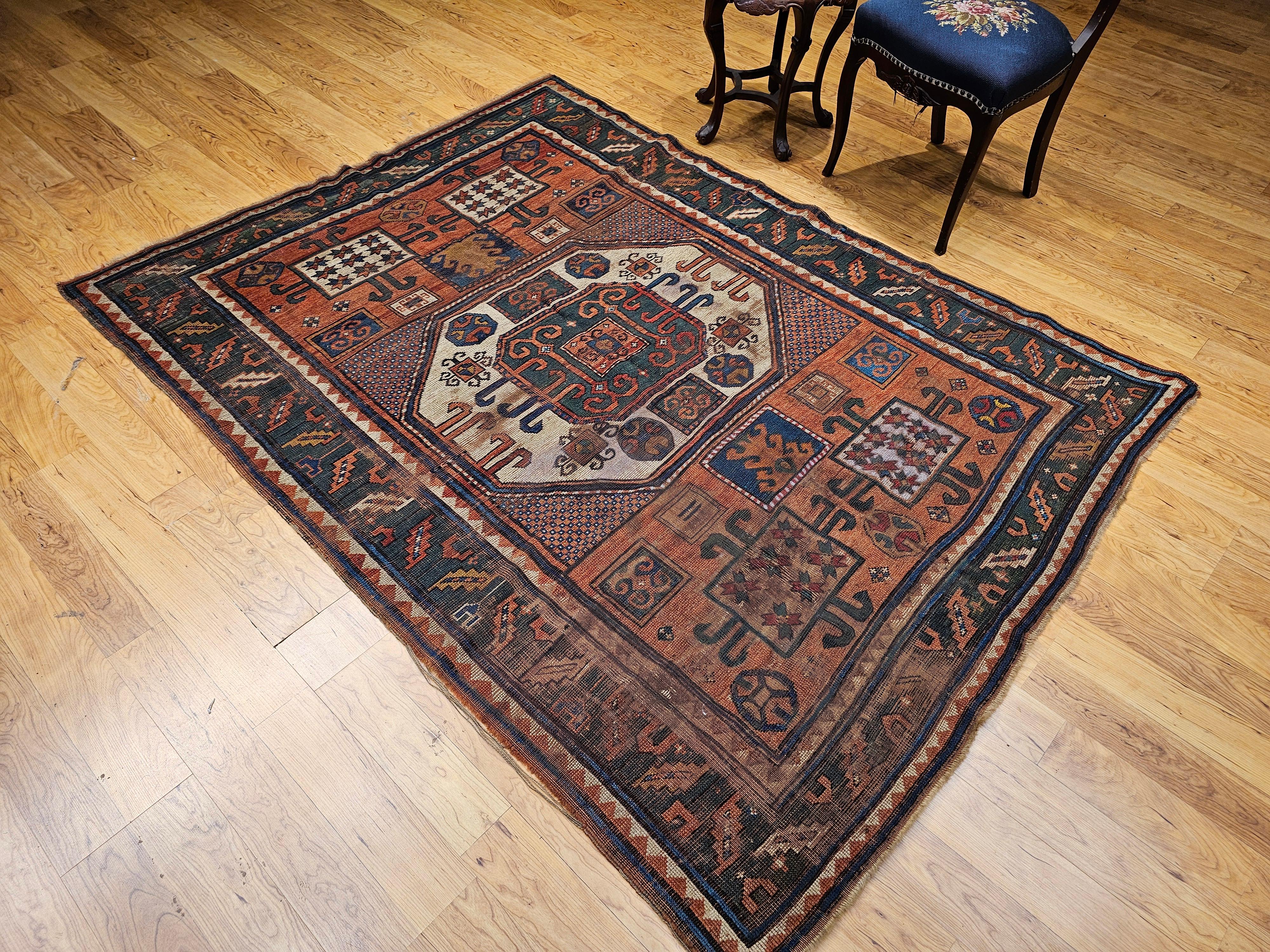 Tapis de prière caucasien Kazak en vente 7