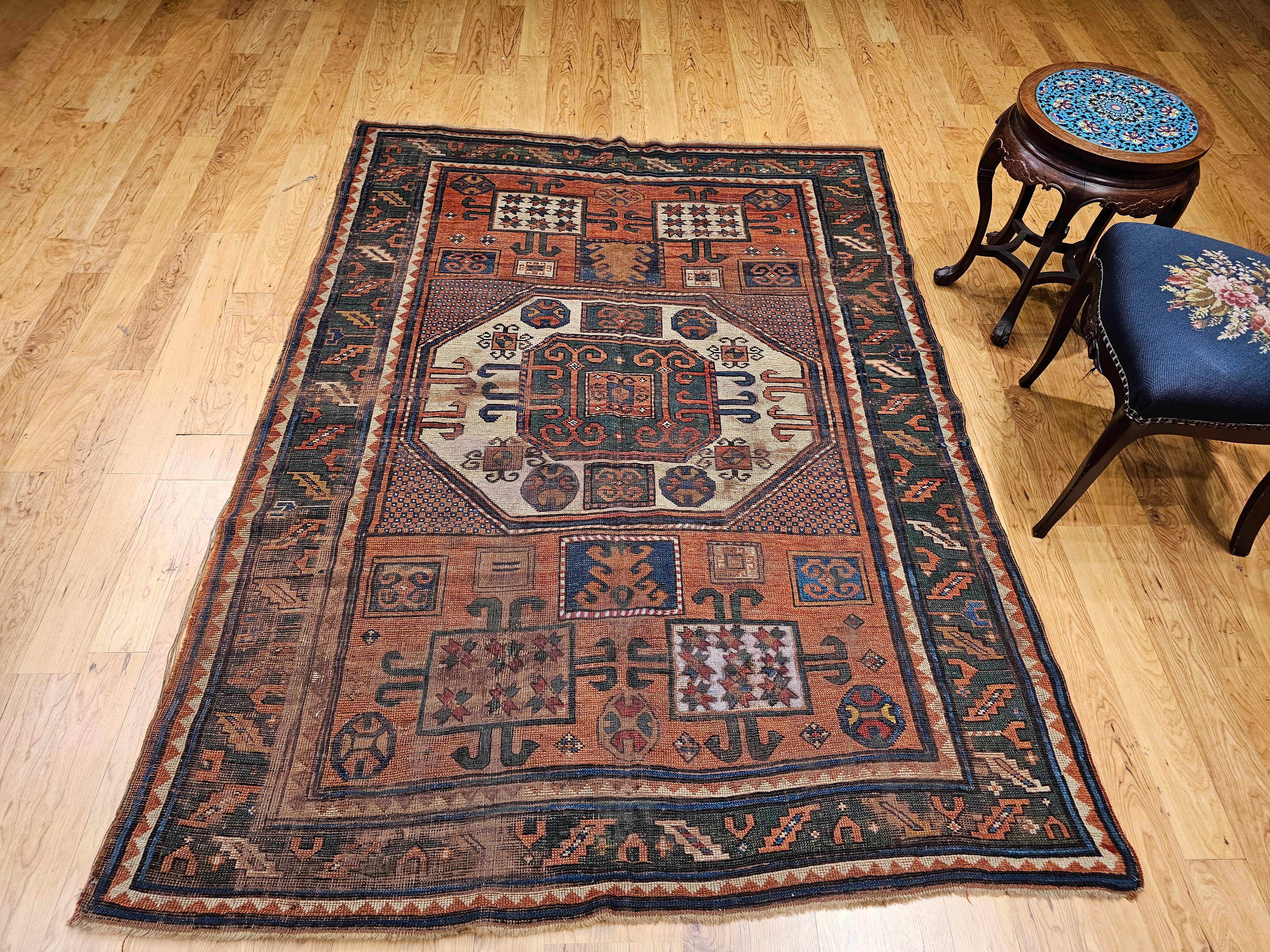 Tapis de prière caucasien Kazak en vente 8