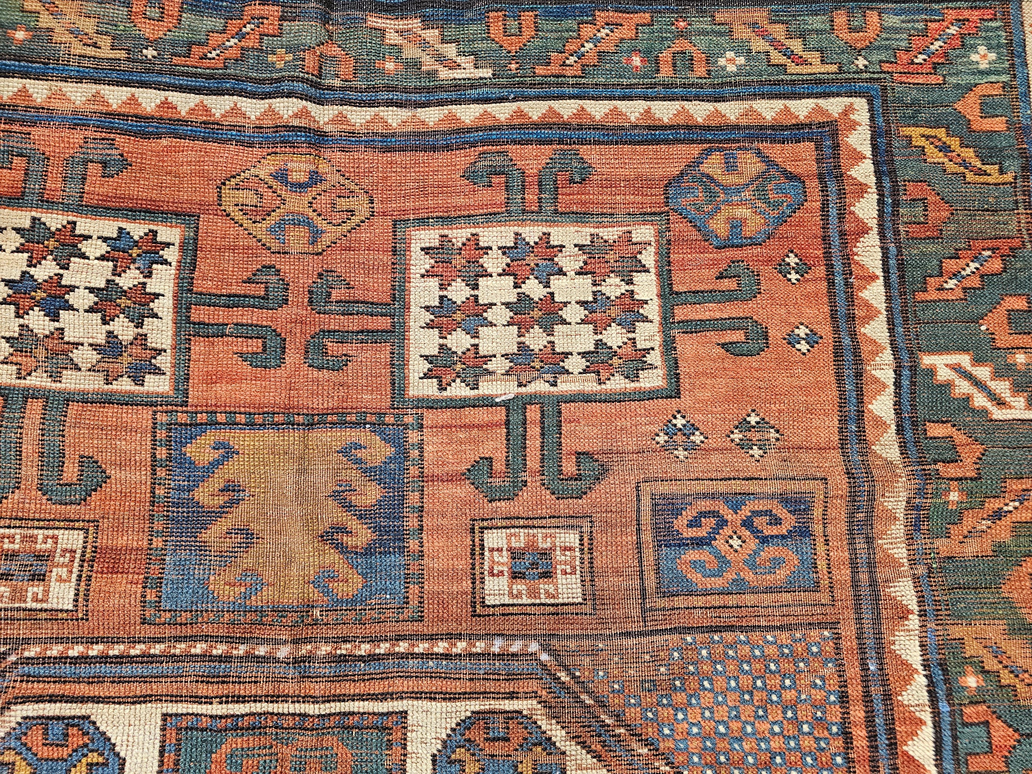 Laine Tapis de prière caucasien Kazak en vente