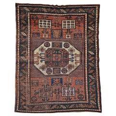 Karachov Kazak Caucasian Prayer Area Rug