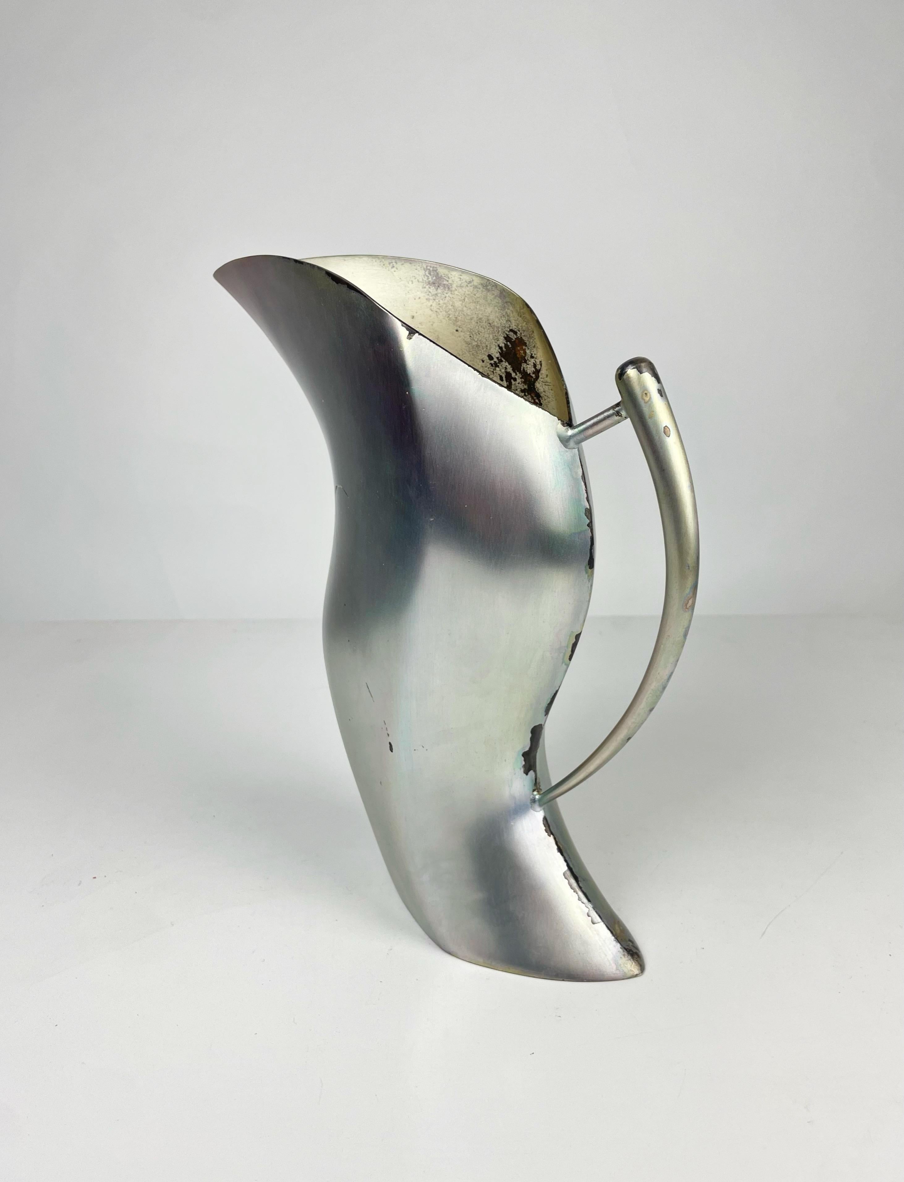 Streamlined Moderne Karaffe Mod. „Simulata“ von Massimo Iosa Ghini für Design Gallery Milano um 1989 For Sale