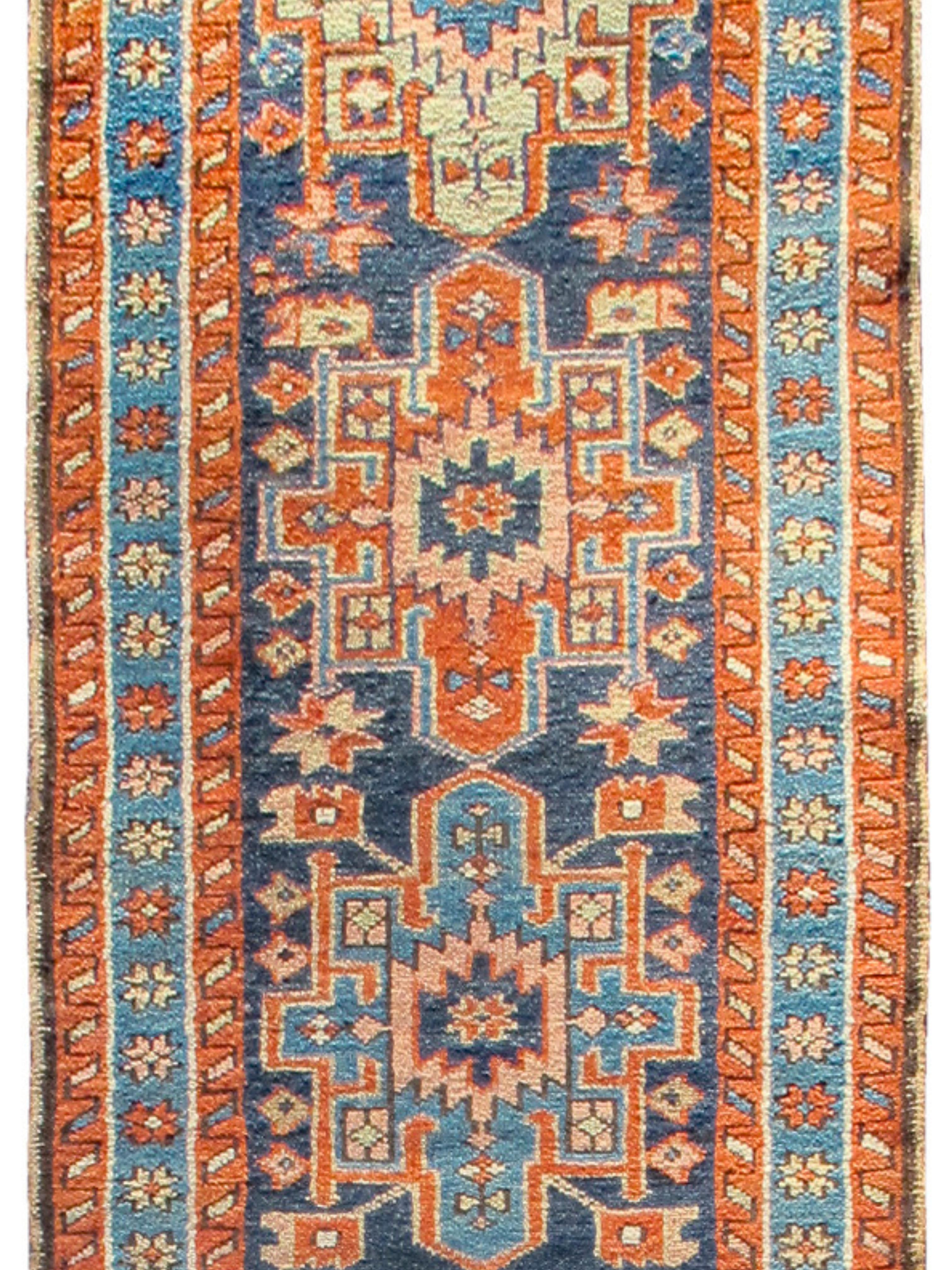 Hand-Knotted Karaja Runner, Early 20th Century For Sale