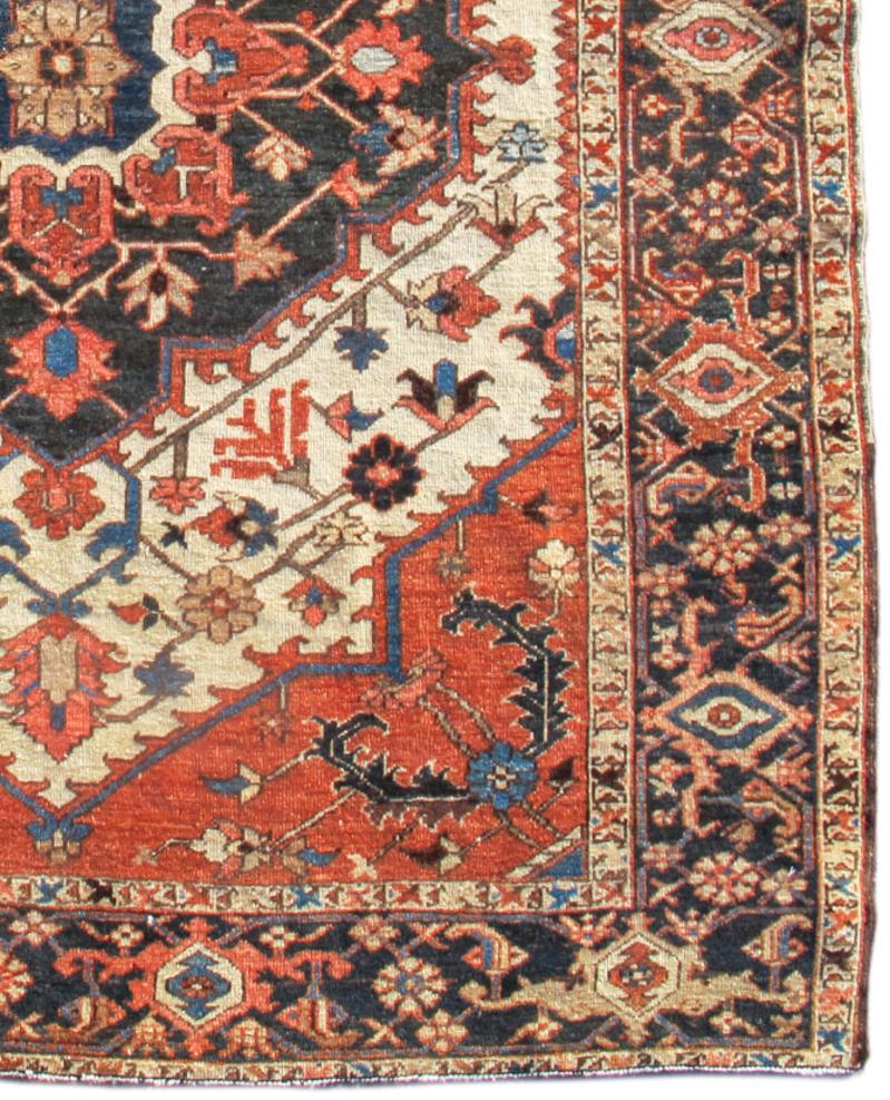 Persischer Karaja Serapi-Teppich. Maße: 5'0