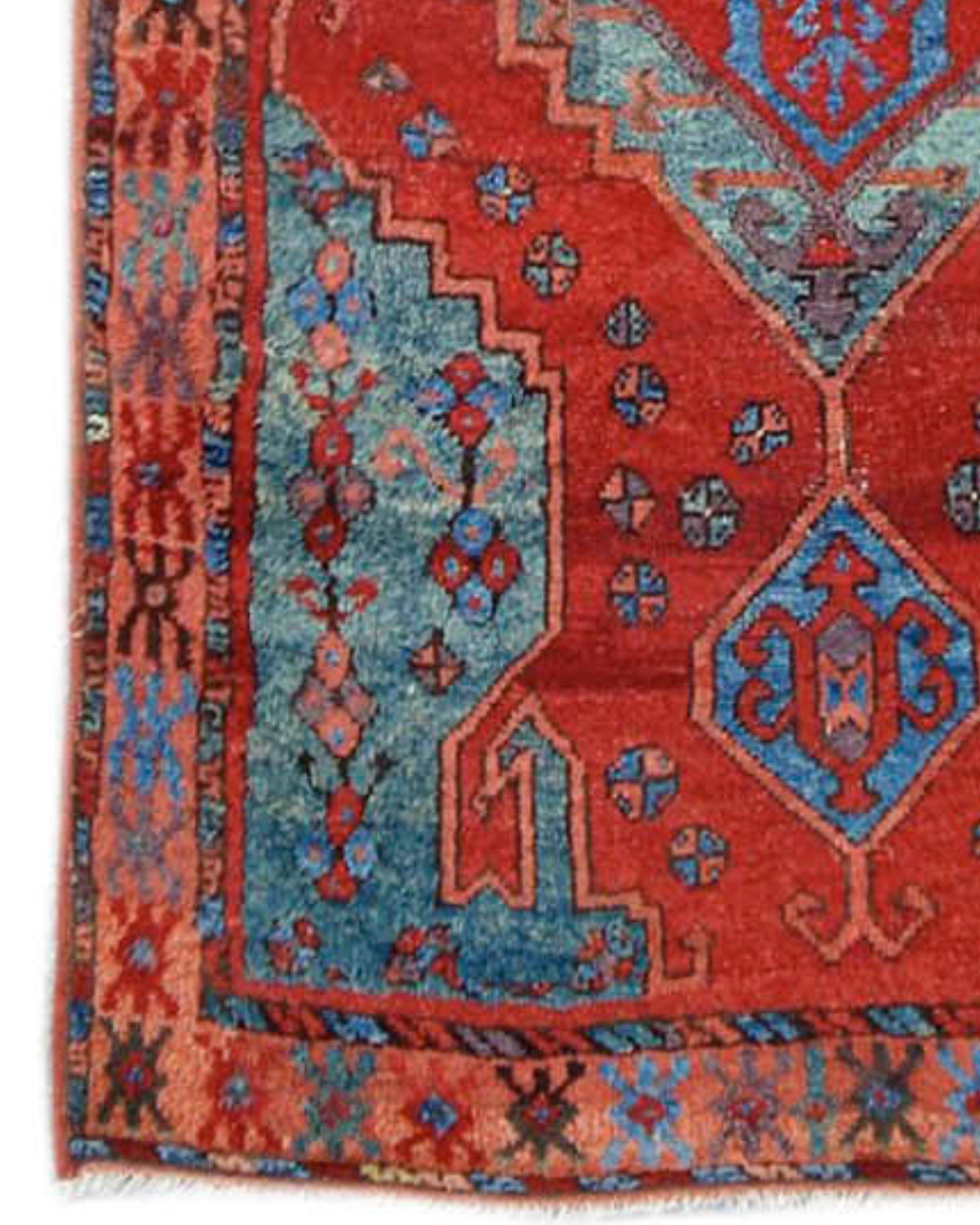 Hand-Woven Antique Anatolian Karaman Rug, 19th Century For Sale
