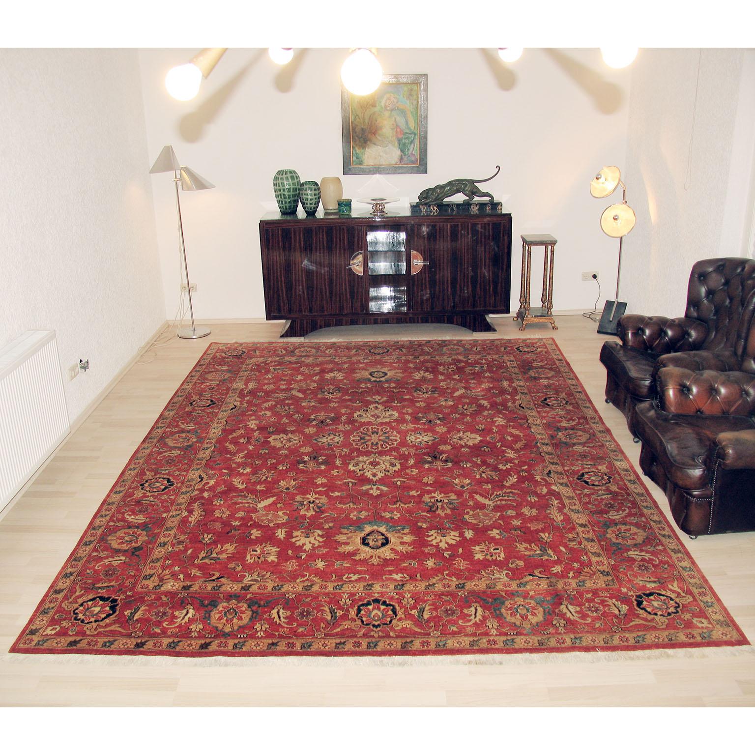 Hand-Knotted Karaman Rug Very Large Semi-Antique Anatolian Carpet