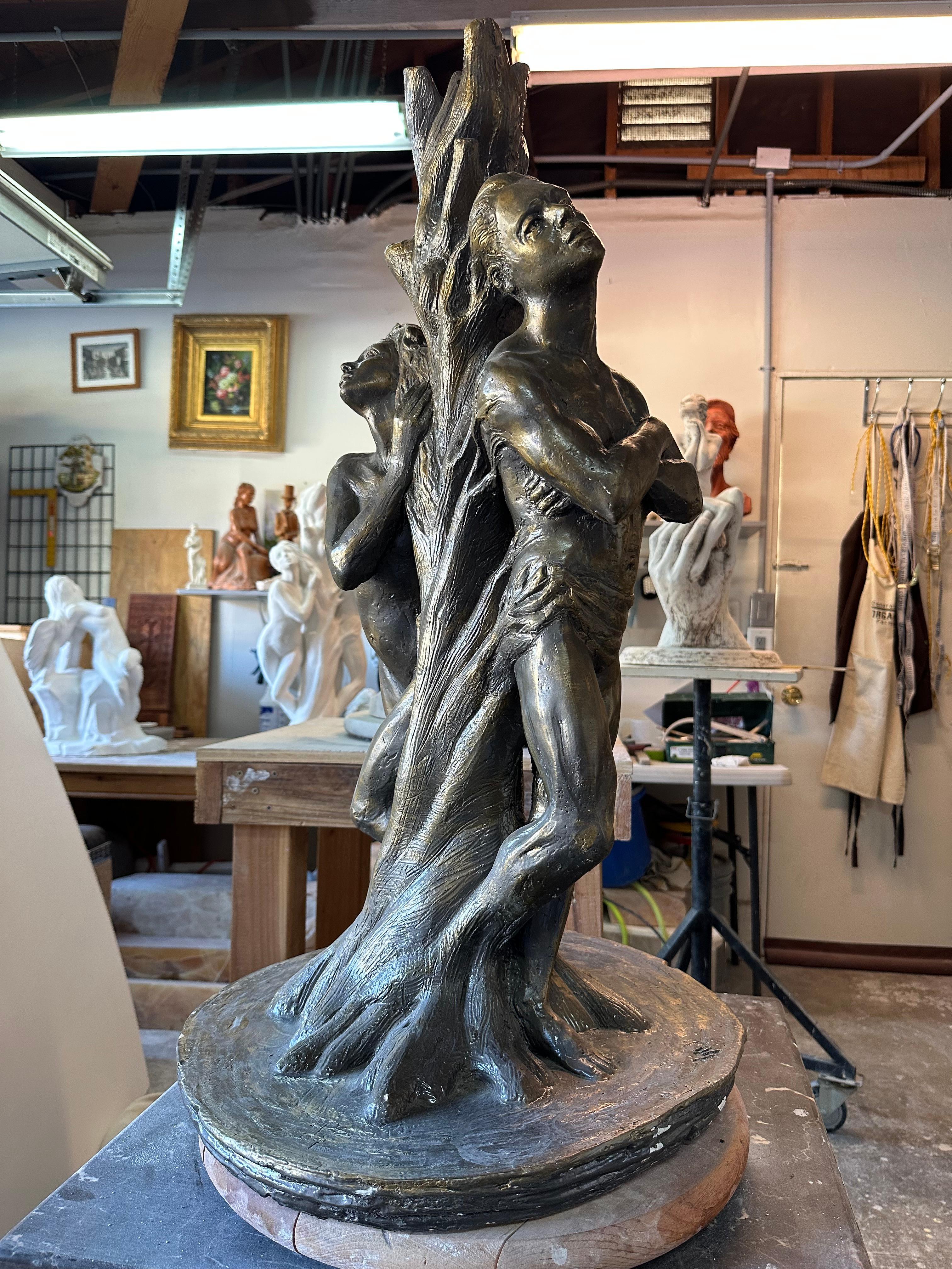 Adán y Eva, Escultura, Hydro Stone Hecho a mano  por Garo en venta 6
