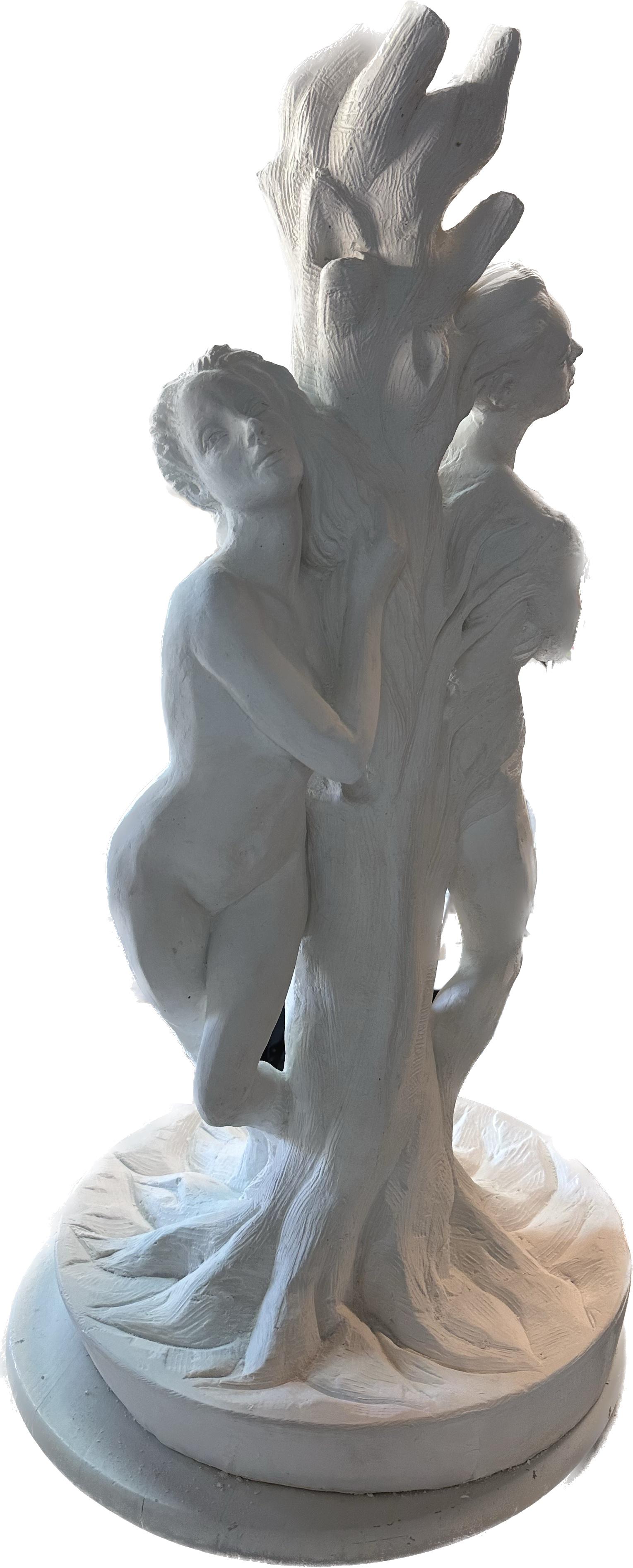 Adam und Eva, Skulptur, Hydro-Stein, handgefertigt von Garo, Unikat, Skulptur (Impressionismus), Sculpture, von Karapet Balakeseryan  (Garo)