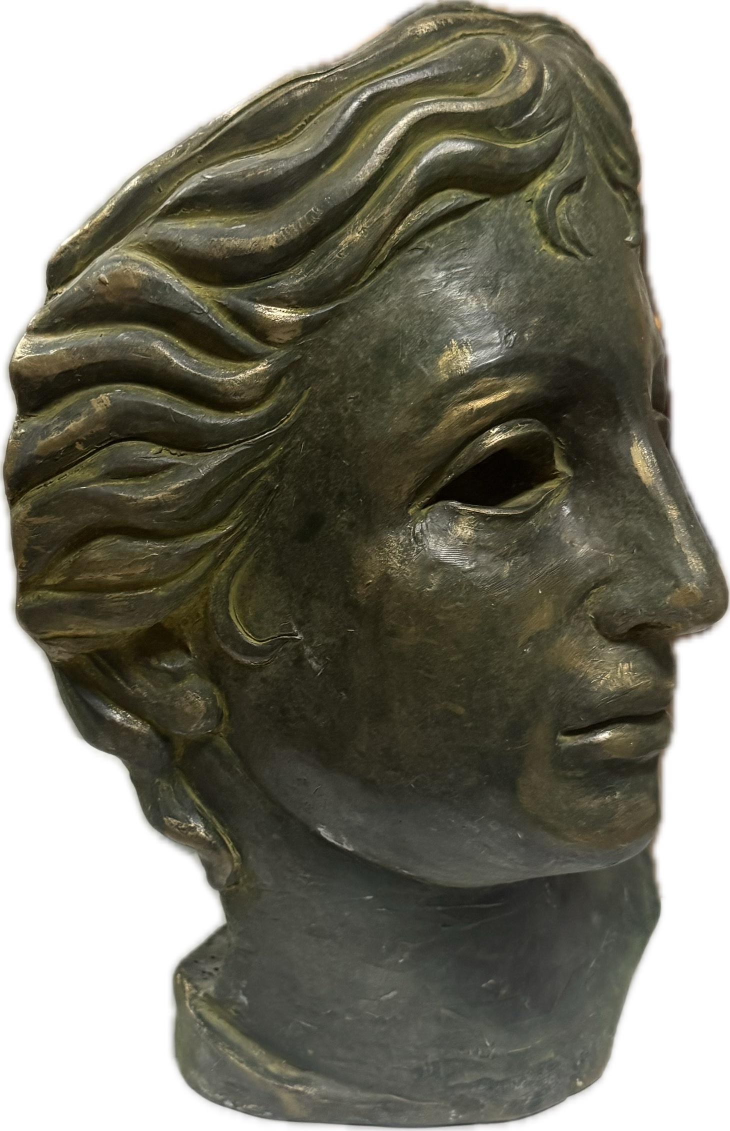 Anahit Goddess Fertility-Skulptur aus Ton-Keramik, handgefertigt von Garo, Unikat (Schwarz), Figurative Sculpture, von Karapet Balakeseryan  (Garo)