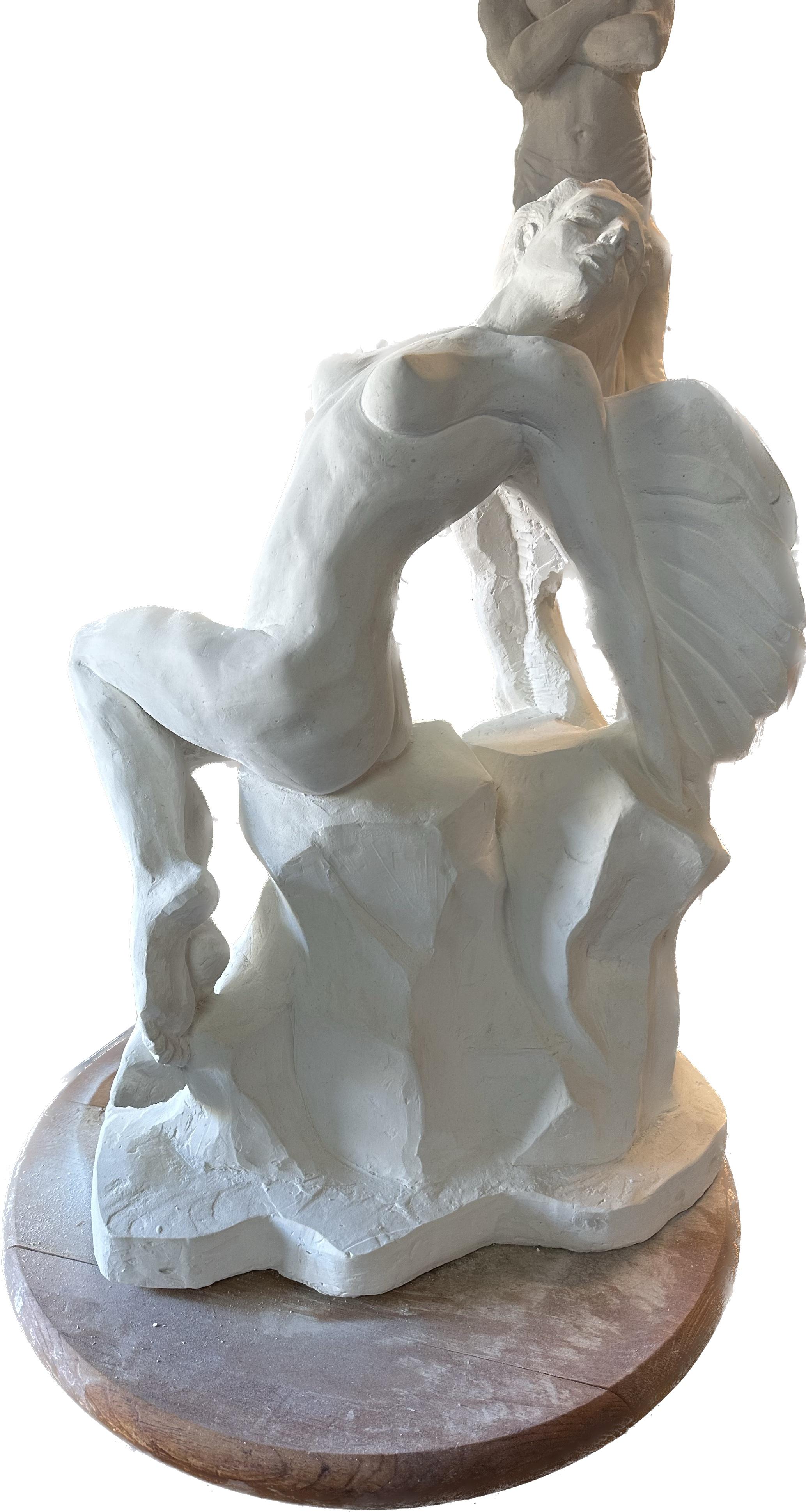 fallen angel statue serbia