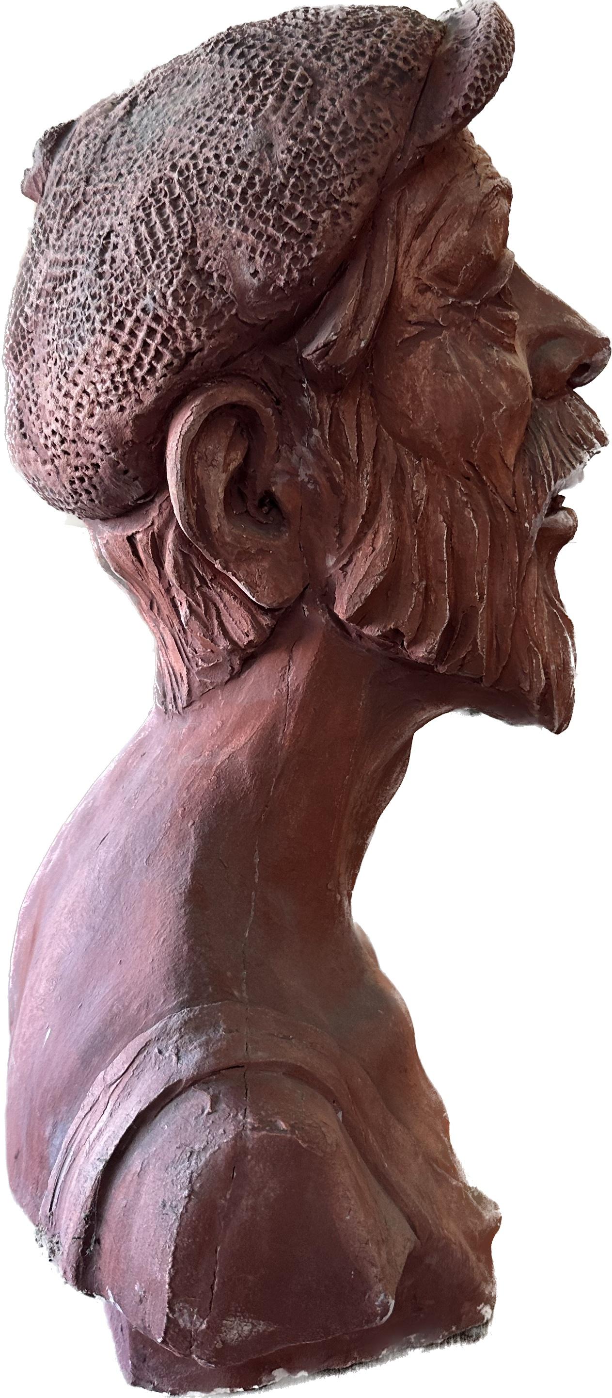 Happy Man, Skulptur, Hydro-Stein, handgefertigt von Garo (Impressionismus), Sculpture, von Karapet Balakeseryan  (Garo)