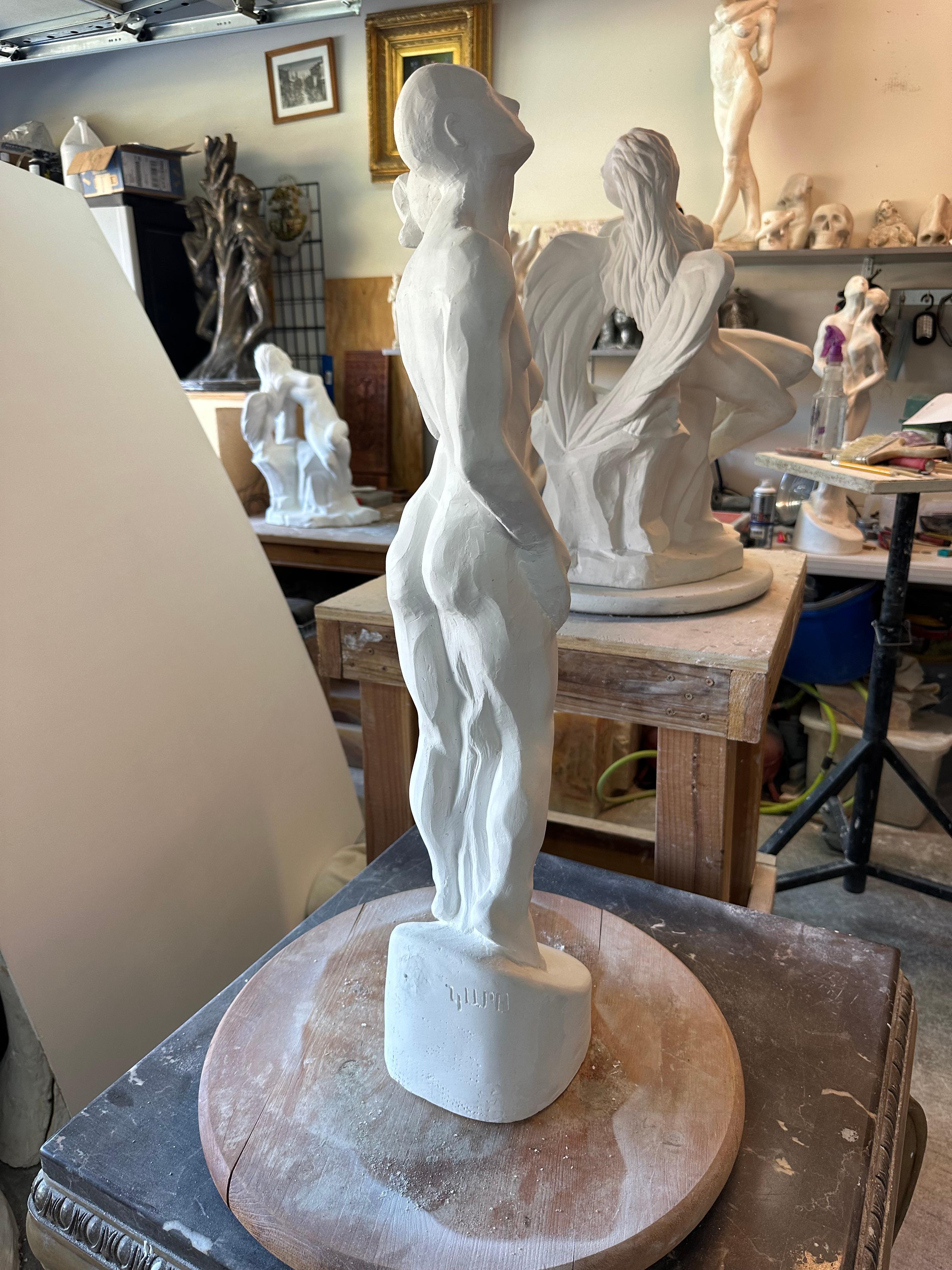Inseparable, Escultura, Hidro Piedra Hecha a Mano por Garo, Única en su especie en venta 2