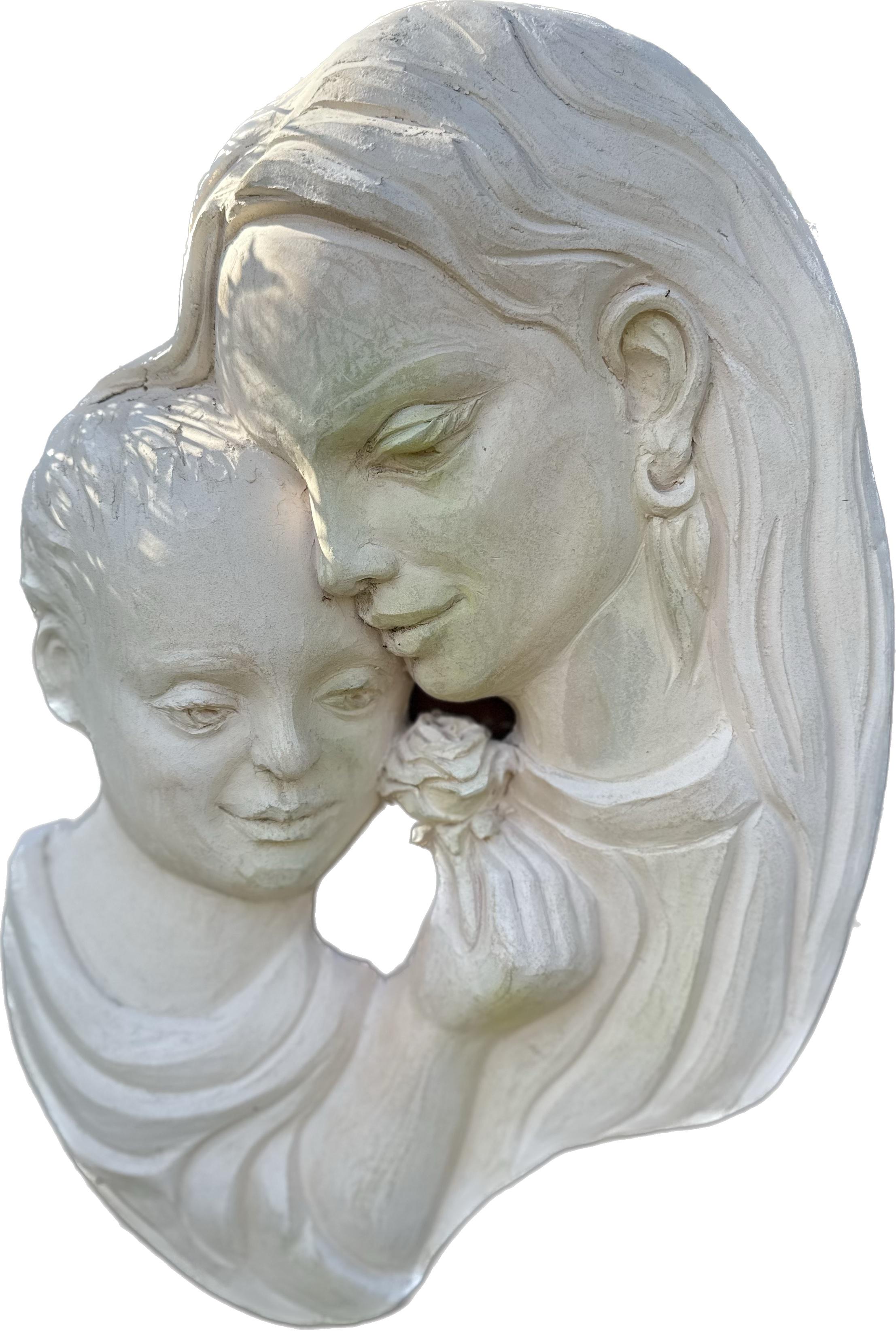 Skulptur der Mutterschaft, Keramik, handgefertigt von Garo